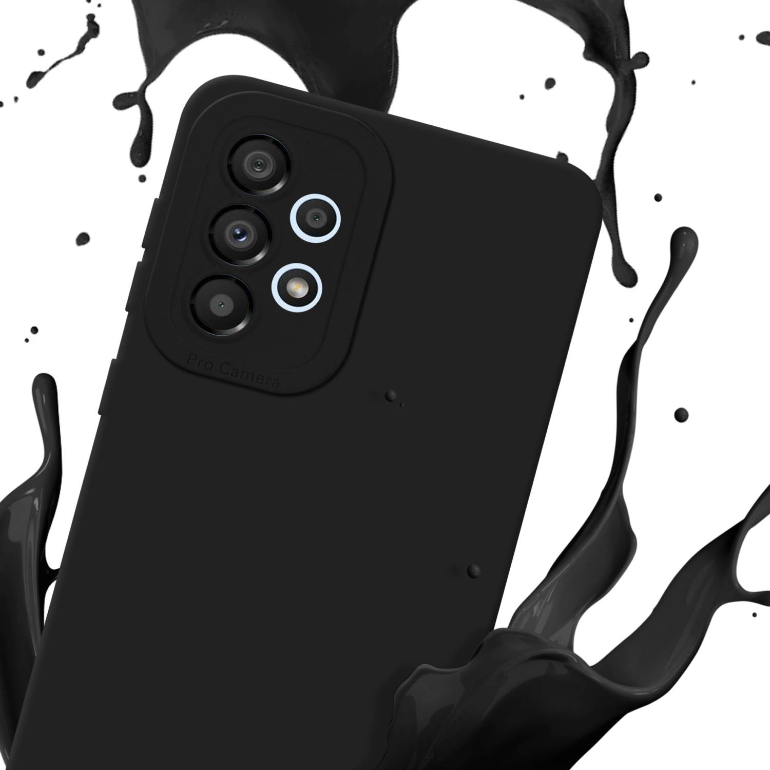 Cadorabo Hülle für Samsung Galaxy A33 5G Schutz Hülle in Schwarz TPU Silikon Etui Case Handyhülle