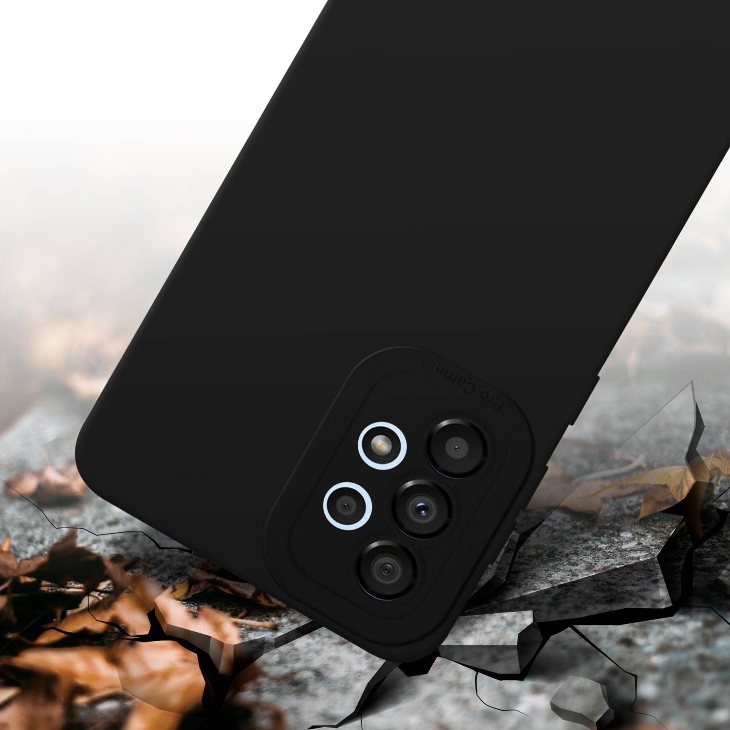 Cadorabo Hülle für Samsung Galaxy A33 5G Schutz Hülle in Schwarz TPU Silikon Etui Case Handyhülle