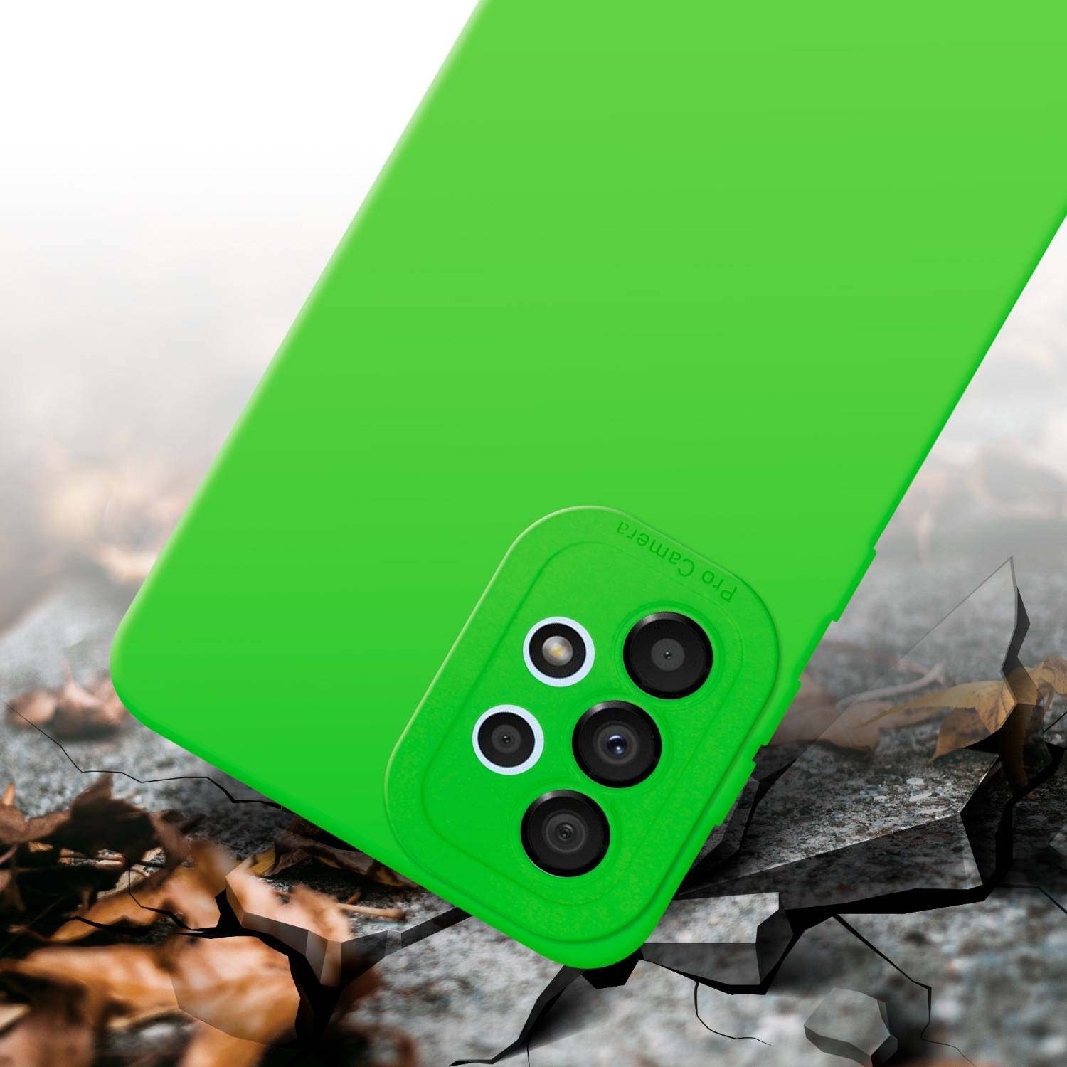 Cadorabo Hülle für Samsung Galaxy A33 5G Schutz Hülle in Grün TPU Silikon Etui Case Handyhülle