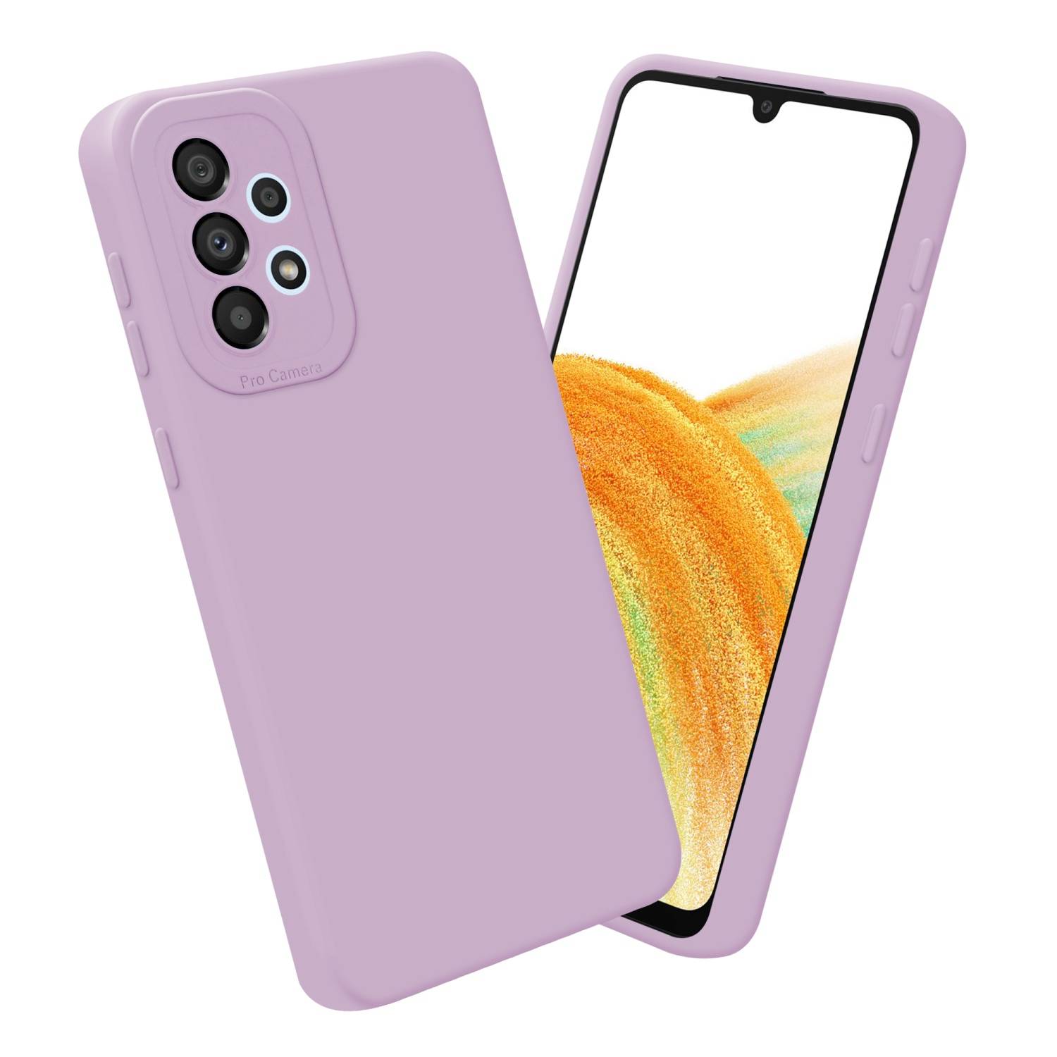 Cadorabo Hülle für Samsung Galaxy A33 5G Schutz Hülle in Rosa TPU Silikon Etui Case Handyhülle