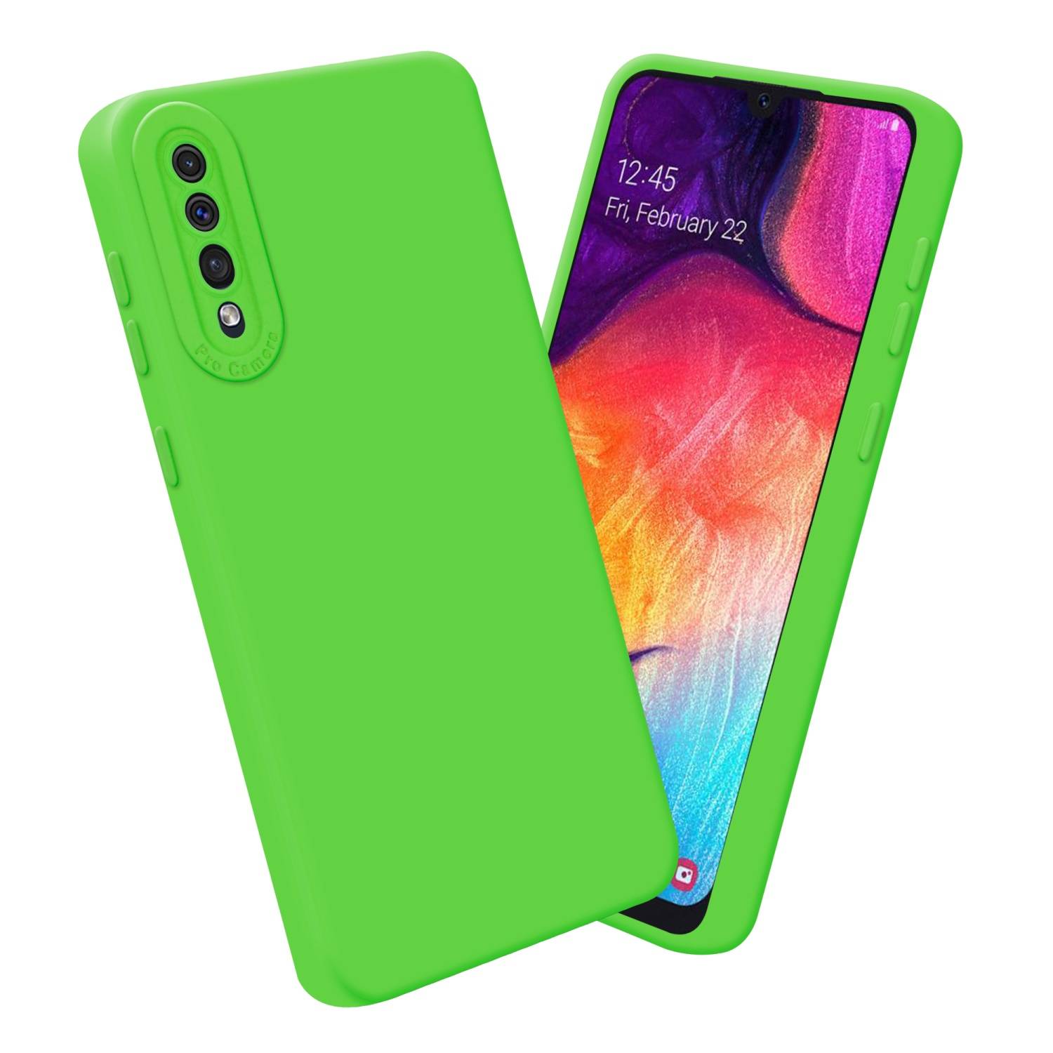 Cadorabo Hülle für Samsung Galaxy A50 4G / A50s / A30s Schutz Hülle in Grün TPU Silikon Etui Case Handyhülle