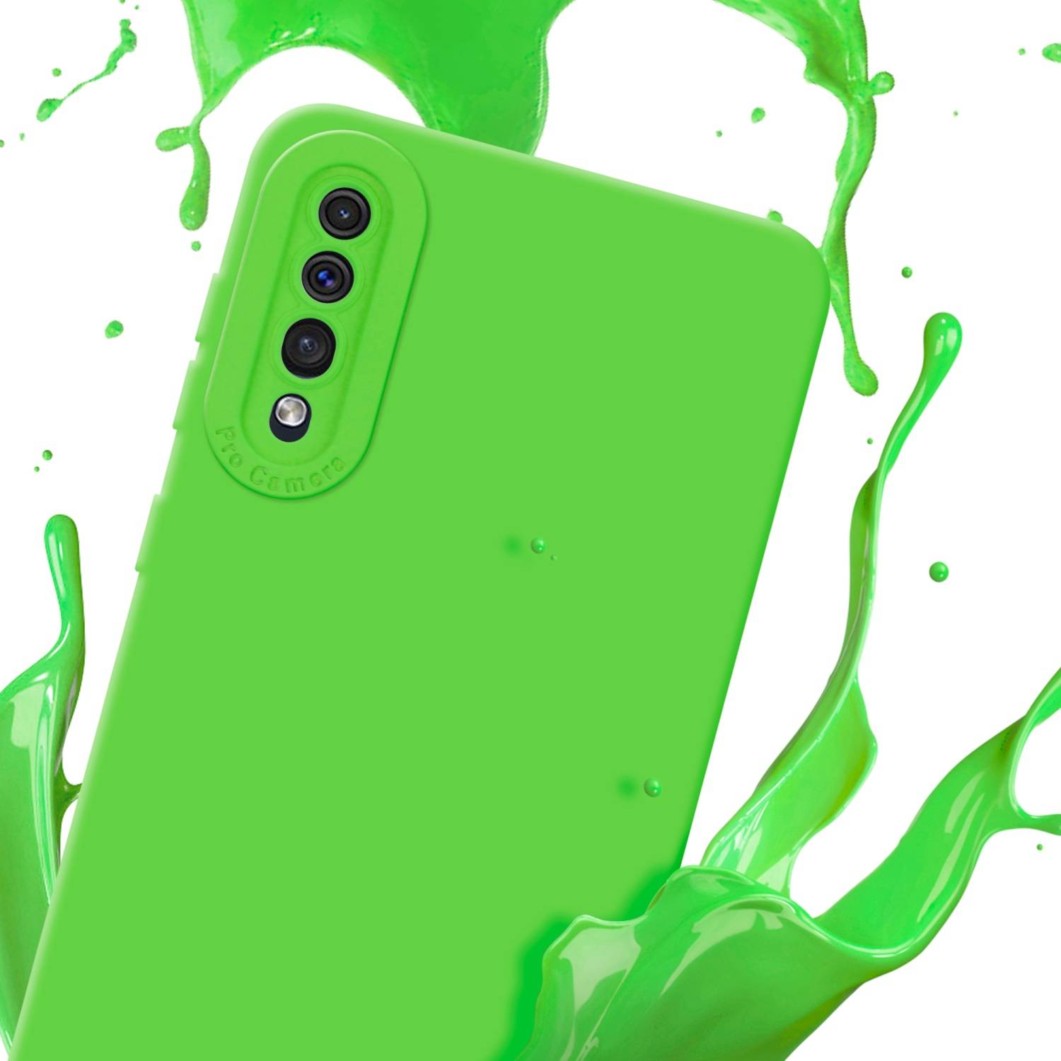 Cadorabo Hülle für Samsung Galaxy A50 4G / A50s / A30s Schutz Hülle in Grün TPU Silikon Etui Case Handyhülle