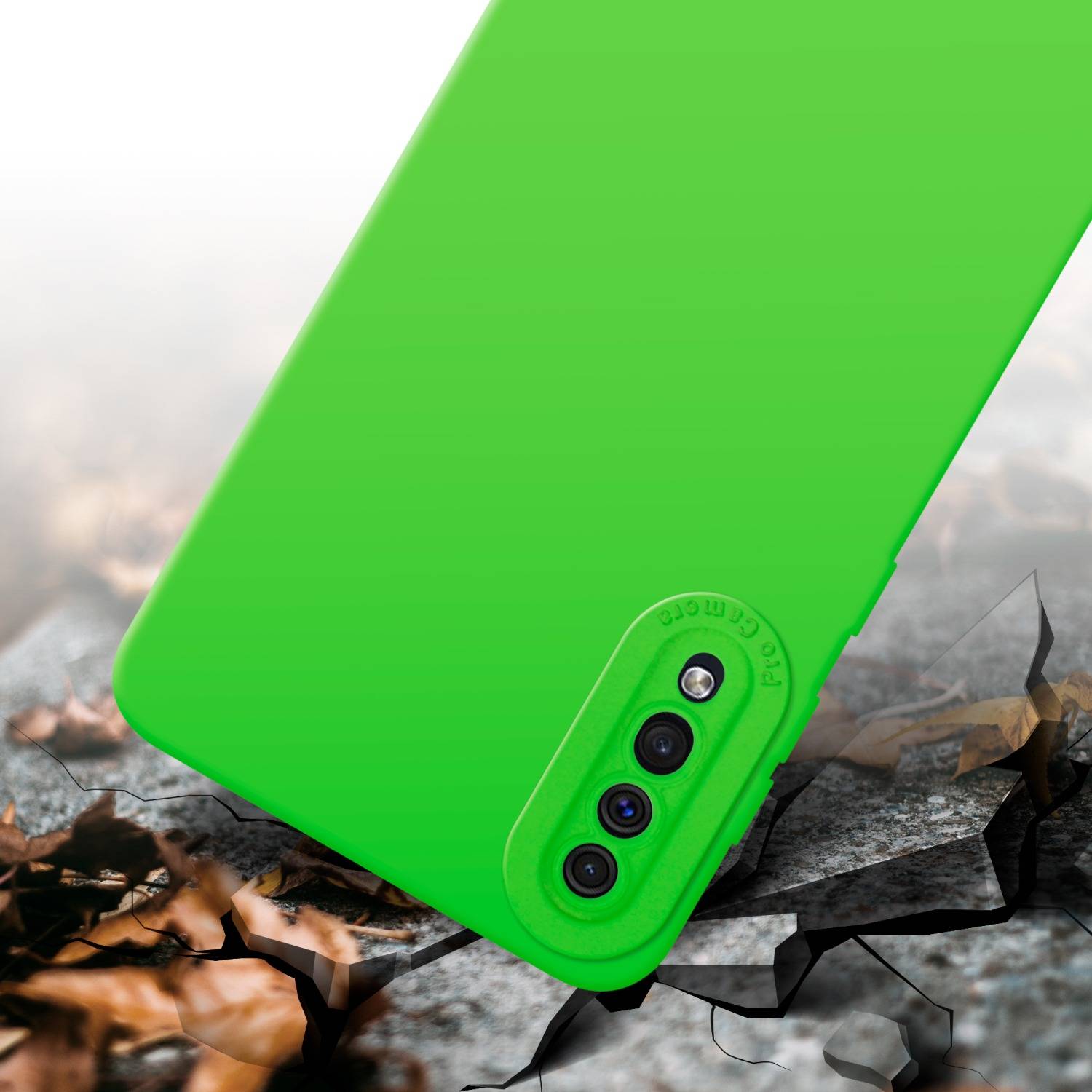 Cadorabo Hülle für Samsung Galaxy A50 4G / A50s / A30s Schutz Hülle in Grün TPU Silikon Etui Case Handyhülle