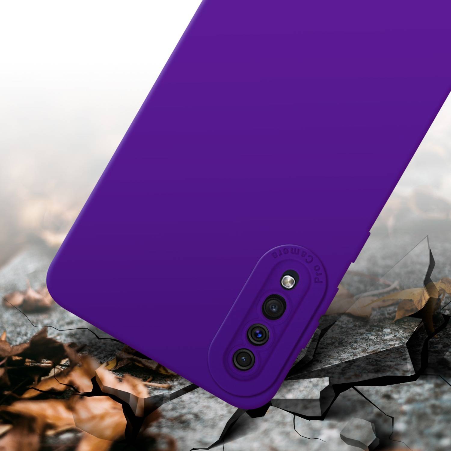 Cadorabo Hülle für Samsung Galaxy A50 4G / A50s / A30s Schutz Hülle in Lila TPU Silikon Etui Case Handyhülle