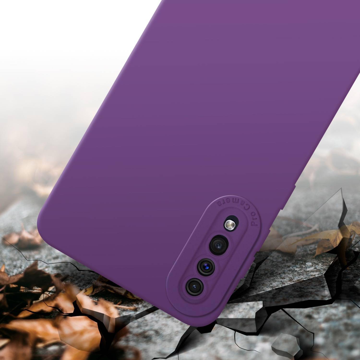 Cadorabo Hülle für Samsung Galaxy A50 4G / A50s / A30s Schutz Hülle in Lila TPU Silikon Etui Case Handyhülle