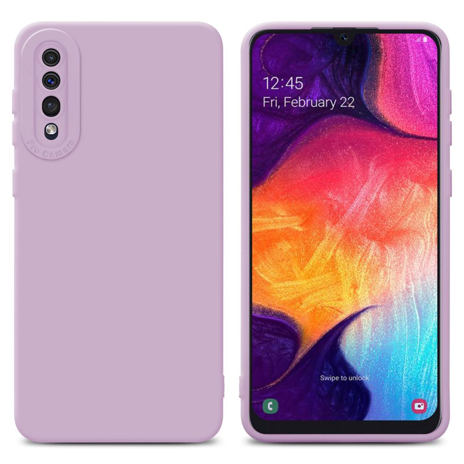 Cadorabo Hülle für Samsung Galaxy A50 4G / A50s / A30s Schutz Hülle in Rosa TPU Silikon Etui Case Handyhülle