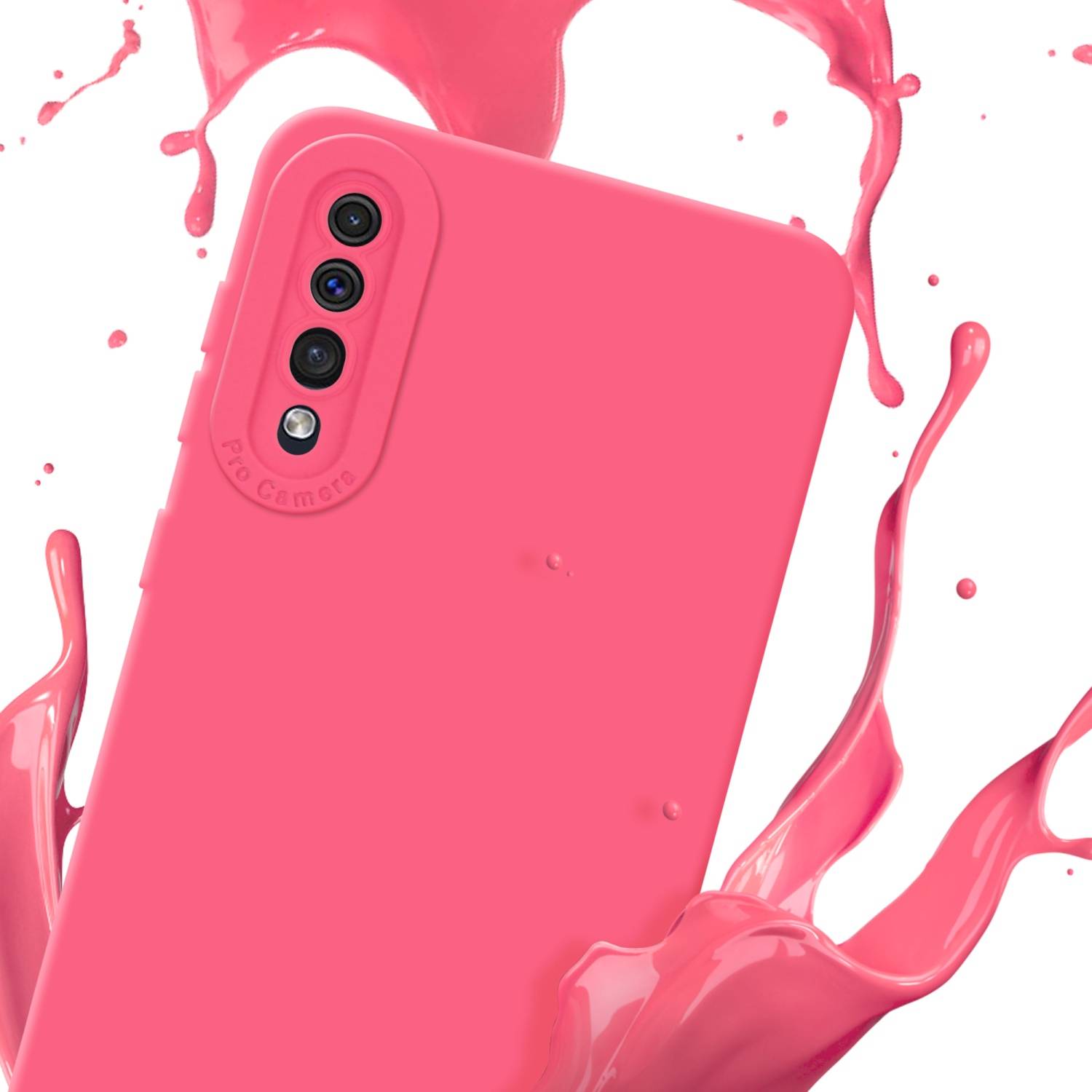 Cadorabo Hülle für Samsung Galaxy A50 4G / A50s / A30s Schutz Hülle in Rot TPU Silikon Etui Case Handyhülle