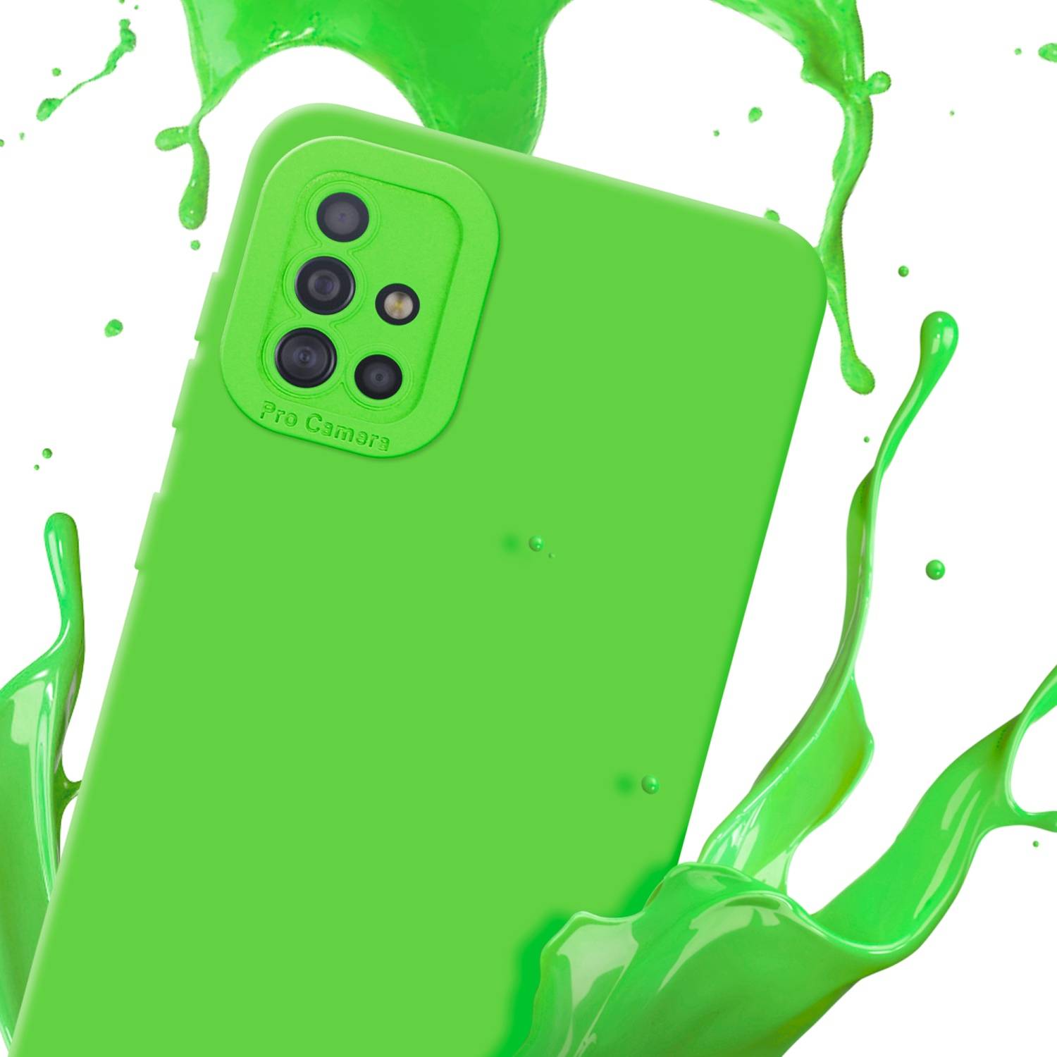 Cadorabo Hülle für Samsung Galaxy A51 4G / M40s Schutz Hülle in Grün TPU Silikon Etui Case Handyhülle