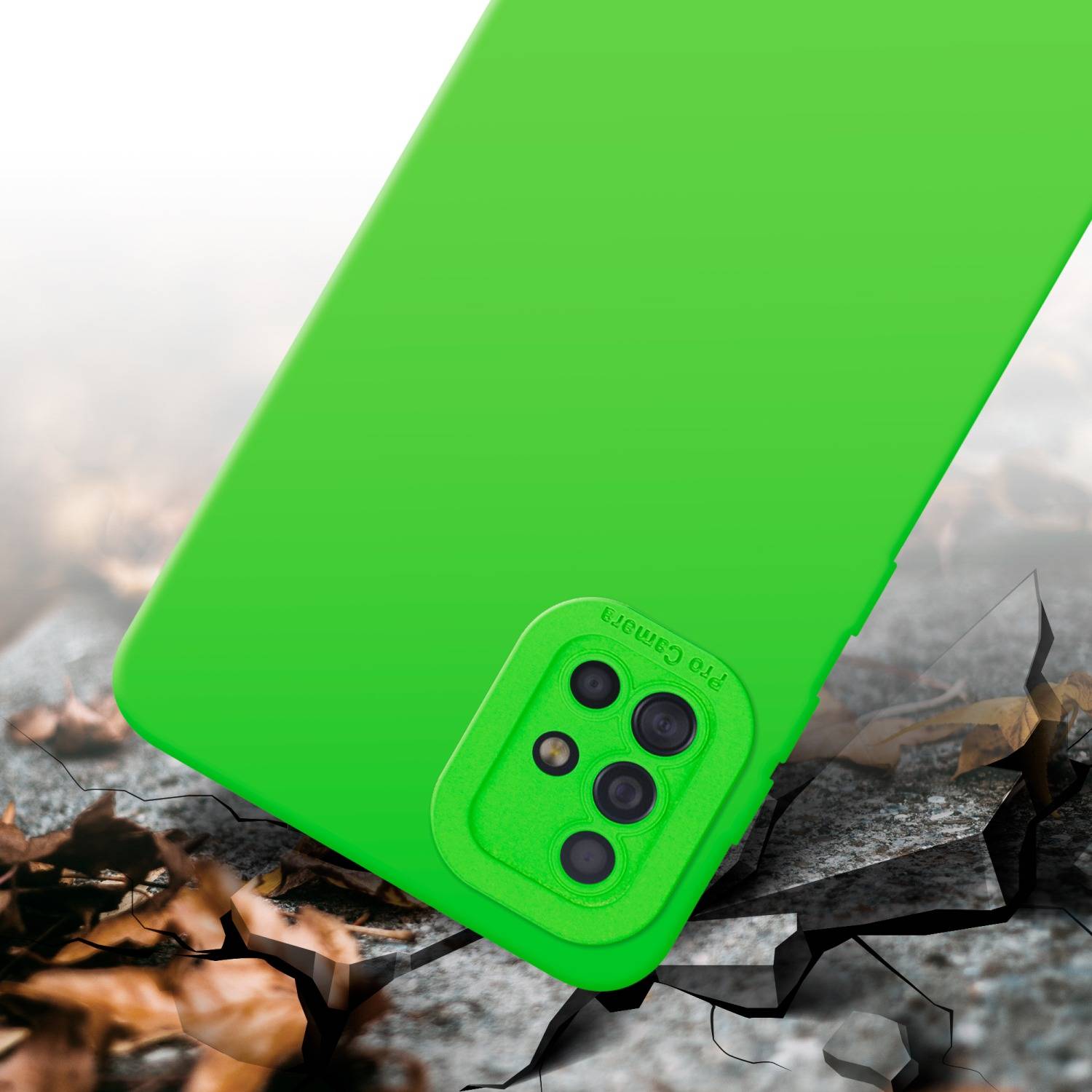 Cadorabo Hülle für Samsung Galaxy A51 4G / M40s Schutz Hülle in Grün TPU Silikon Etui Case Handyhülle