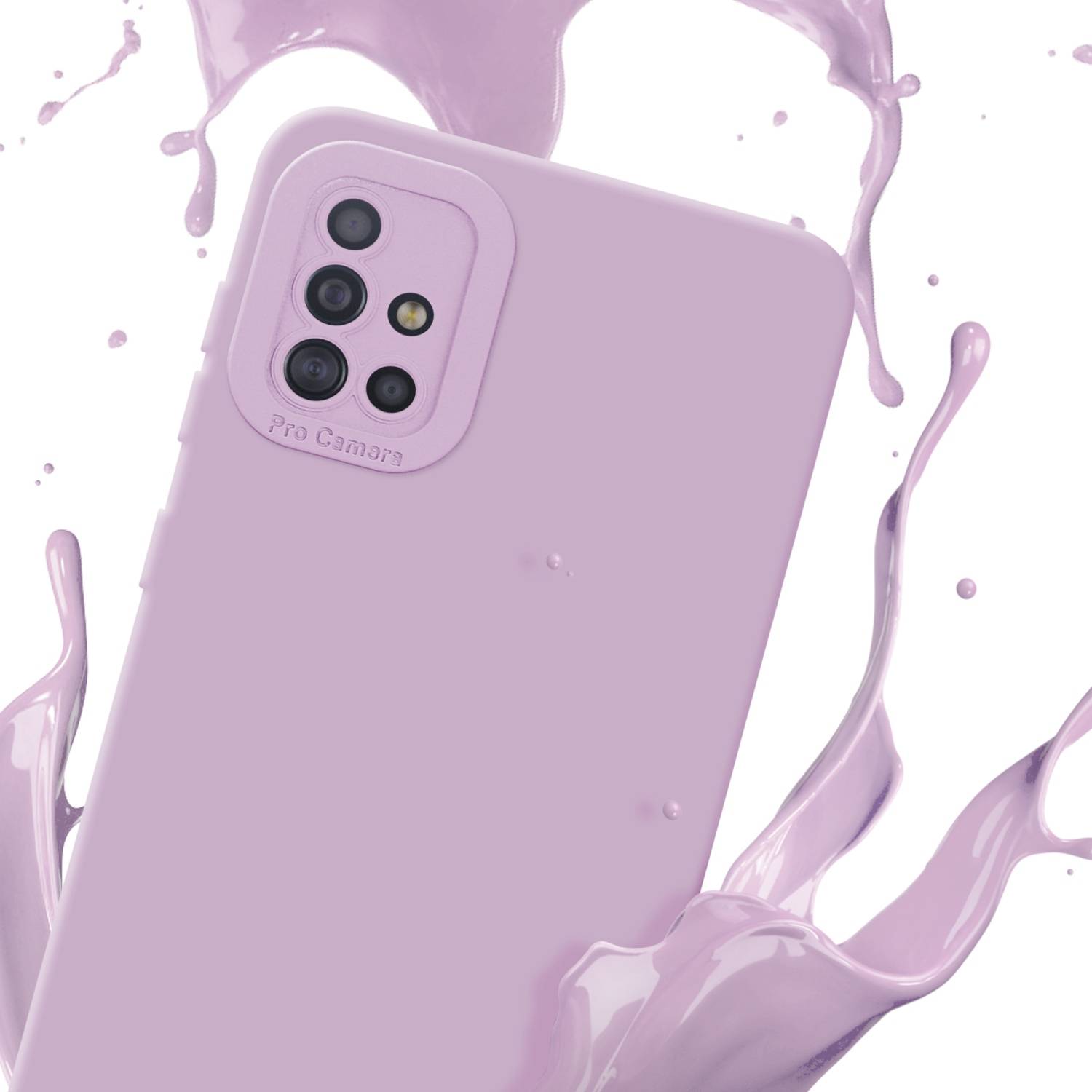 Cadorabo Hülle für Samsung Galaxy A51 4G / M40s Schutz Hülle in Rosa TPU Silikon Etui Case Handyhülle