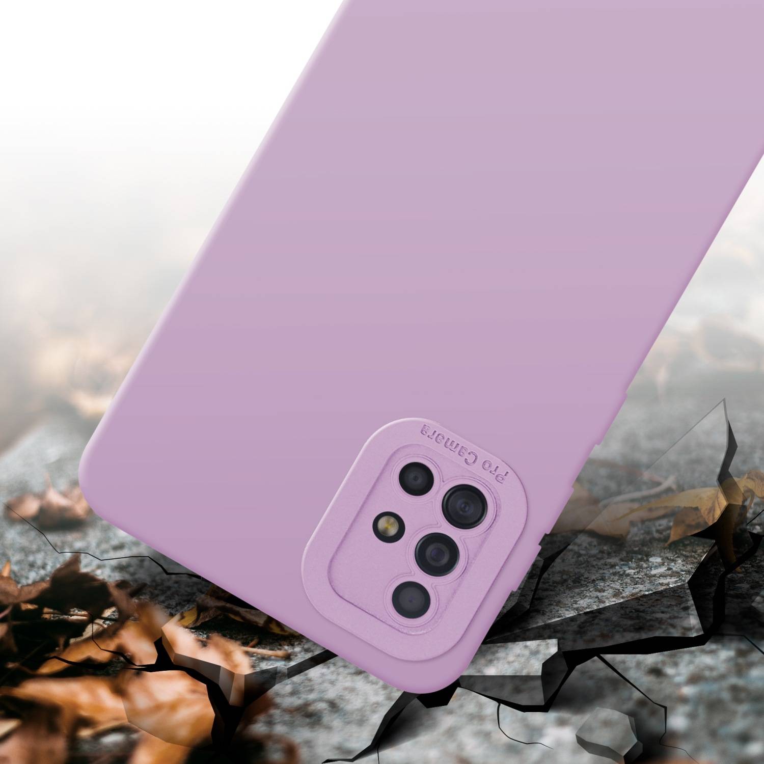 Cadorabo Hülle für Samsung Galaxy A51 4G / M40s Schutz Hülle in Rosa TPU Silikon Etui Case Handyhülle