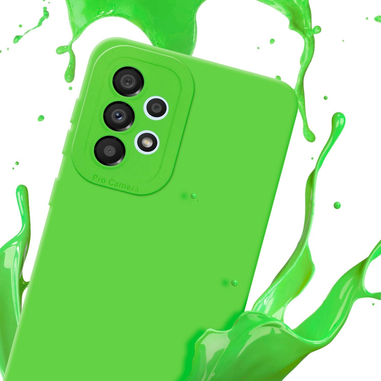 Cadorabo Hülle für Samsung Galaxy A52 (4G / 5G) / A52s Schutz Hülle in Grün TPU Silikon Etui Case Handyhülle