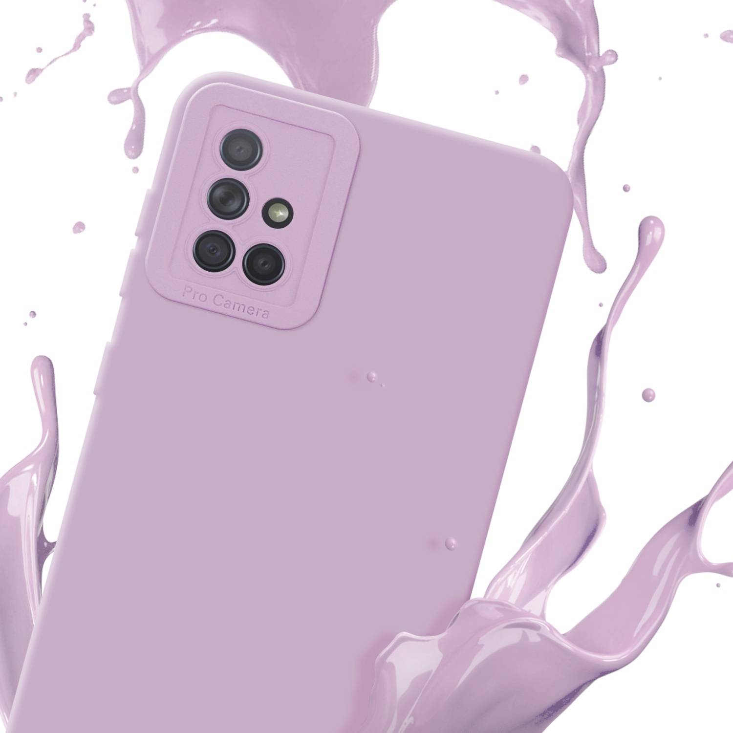 Cadorabo Hülle für Samsung Galaxy A71 4G Schutz Hülle in Rosa TPU Silikon Etui Case Handyhülle