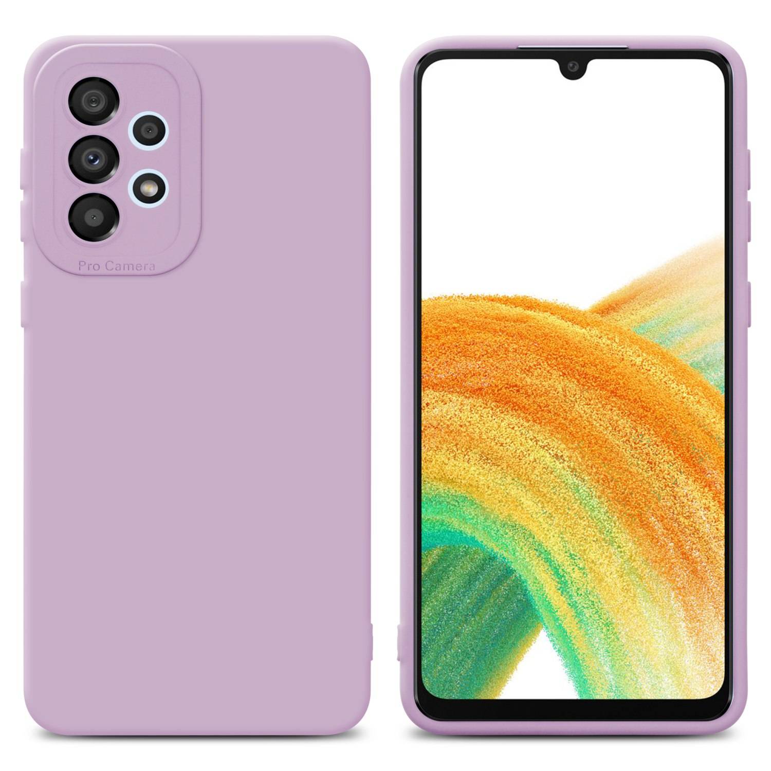 Cadorabo Hülle für Samsung Galaxy A72 4G / 5G Schutz Hülle in Rosa TPU Silikon Etui Case Handyhülle