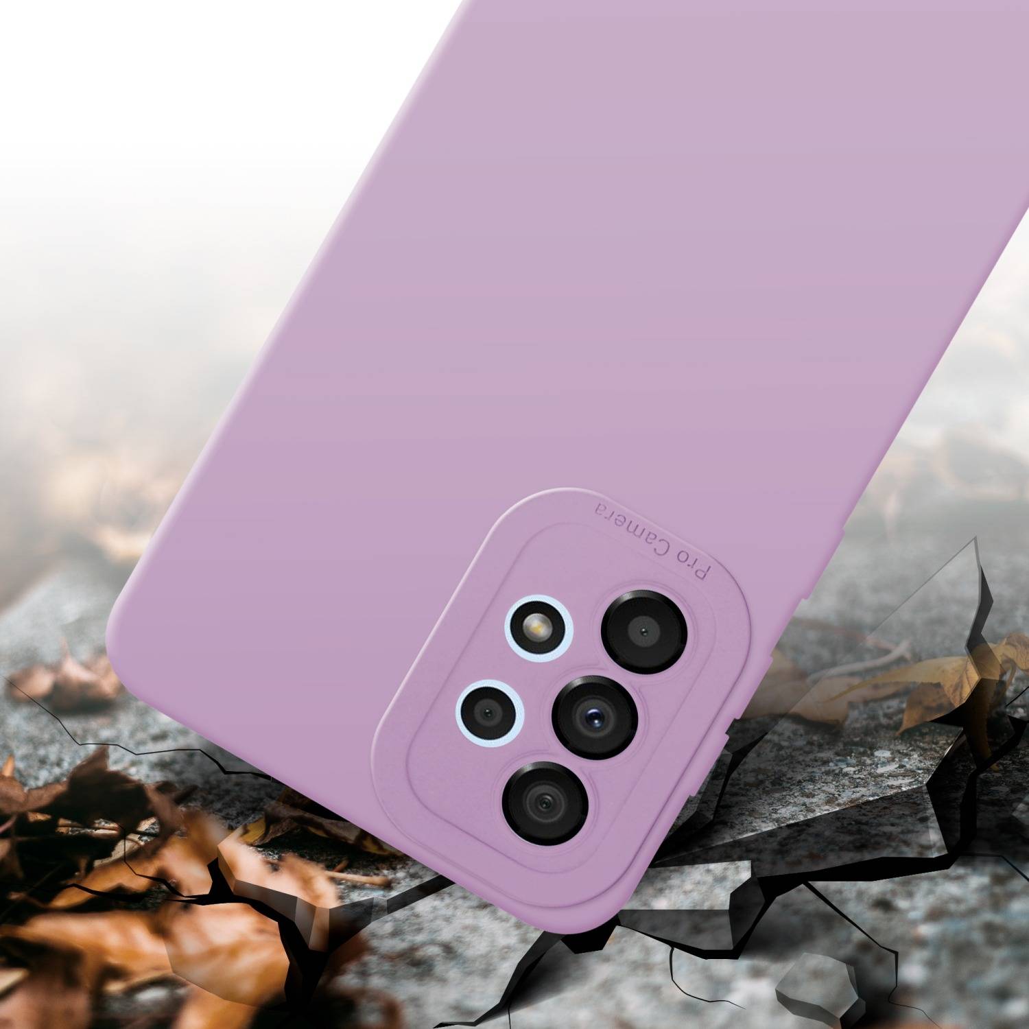 Cadorabo Hülle für Samsung Galaxy A72 4G / 5G Schutz Hülle in Rosa TPU Silikon Etui Case Handyhülle