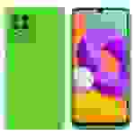 Cadorabo Hülle für Samsung Galaxy M22 / M32 4G Schutz Hülle in Grün TPU Silikon Etui Case Handyhülle