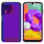 Cadorabo Hülle für Samsung Galaxy M22 / M32 4G Schutz Hülle in Lila TPU Silikon Etui Case Handyhülle