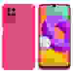 Cadorabo Hülle für Samsung Galaxy M22 / M32 4G Schutz Hülle in Pink TPU Silikon Etui Case Handyhülle