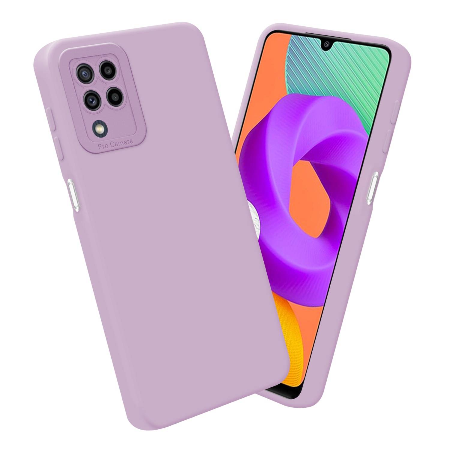 Cadorabo Hülle für Samsung Galaxy M22 / M32 4G Schutz Hülle in Rosa TPU Silikon Etui Case Handyhülle