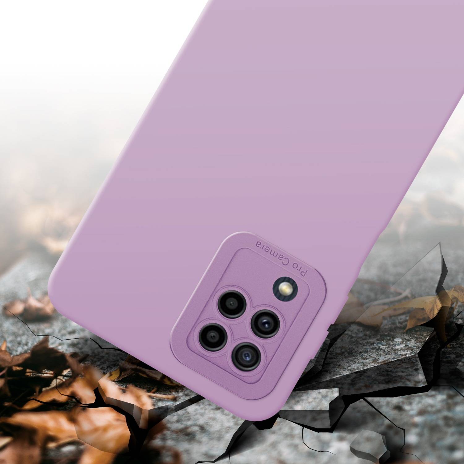 Cadorabo Hülle für Samsung Galaxy M22 / M32 4G Schutz Hülle in Rosa TPU Silikon Etui Case Handyhülle