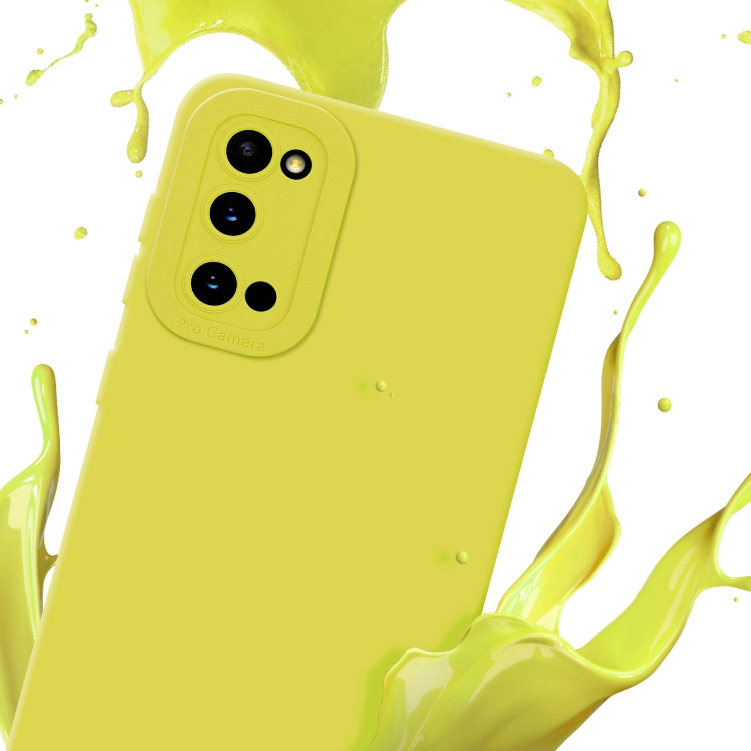 Cadorabo Hülle für Samsung Galaxy S20 Schutz Hülle in Gelb TPU Silikon Etui Case Handyhülle