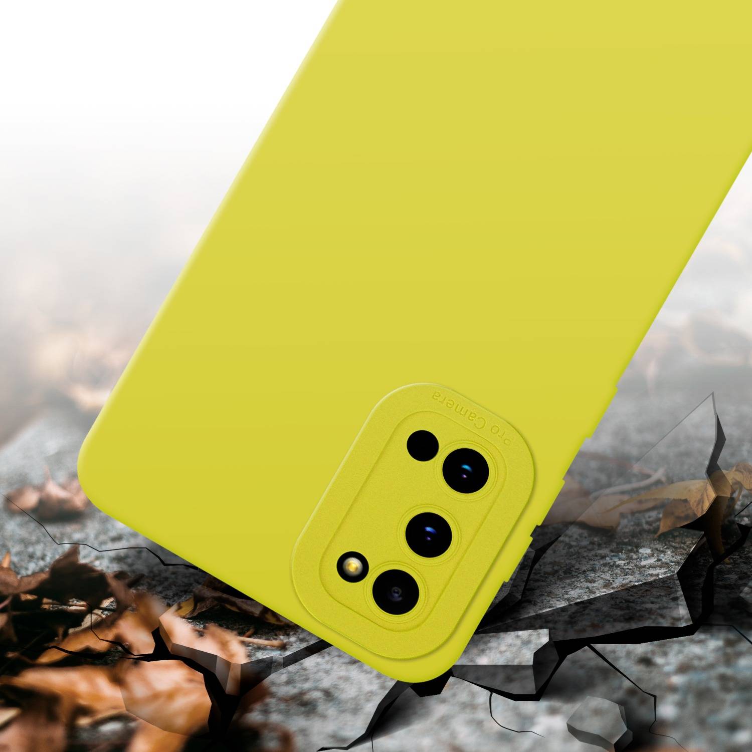 Cadorabo Hülle für Samsung Galaxy S20 Schutz Hülle in Gelb TPU Silikon Etui Case Handyhülle