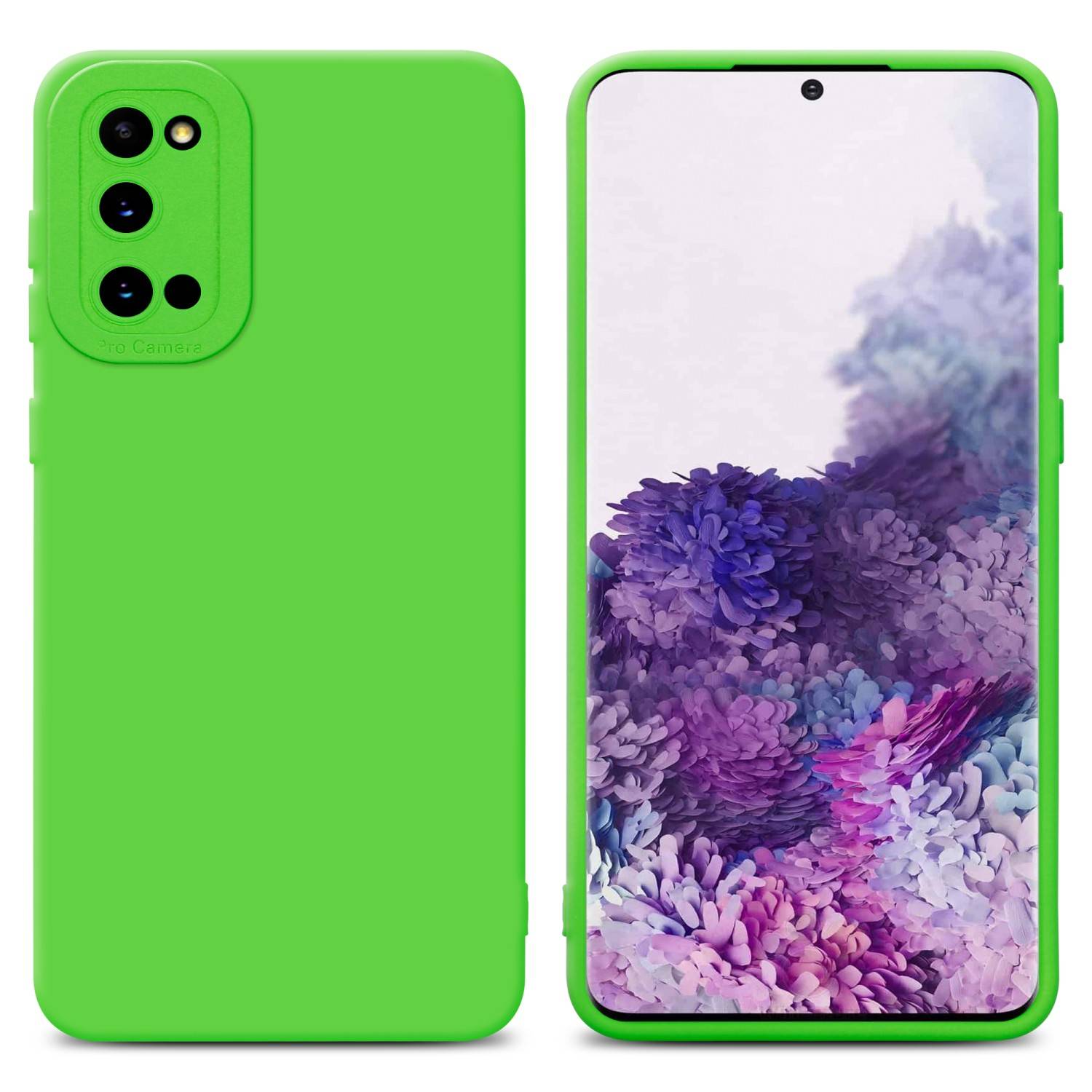 Cadorabo Hülle für Samsung Galaxy S20 Schutz Hülle in Grün TPU Silikon Etui Case Handyhülle