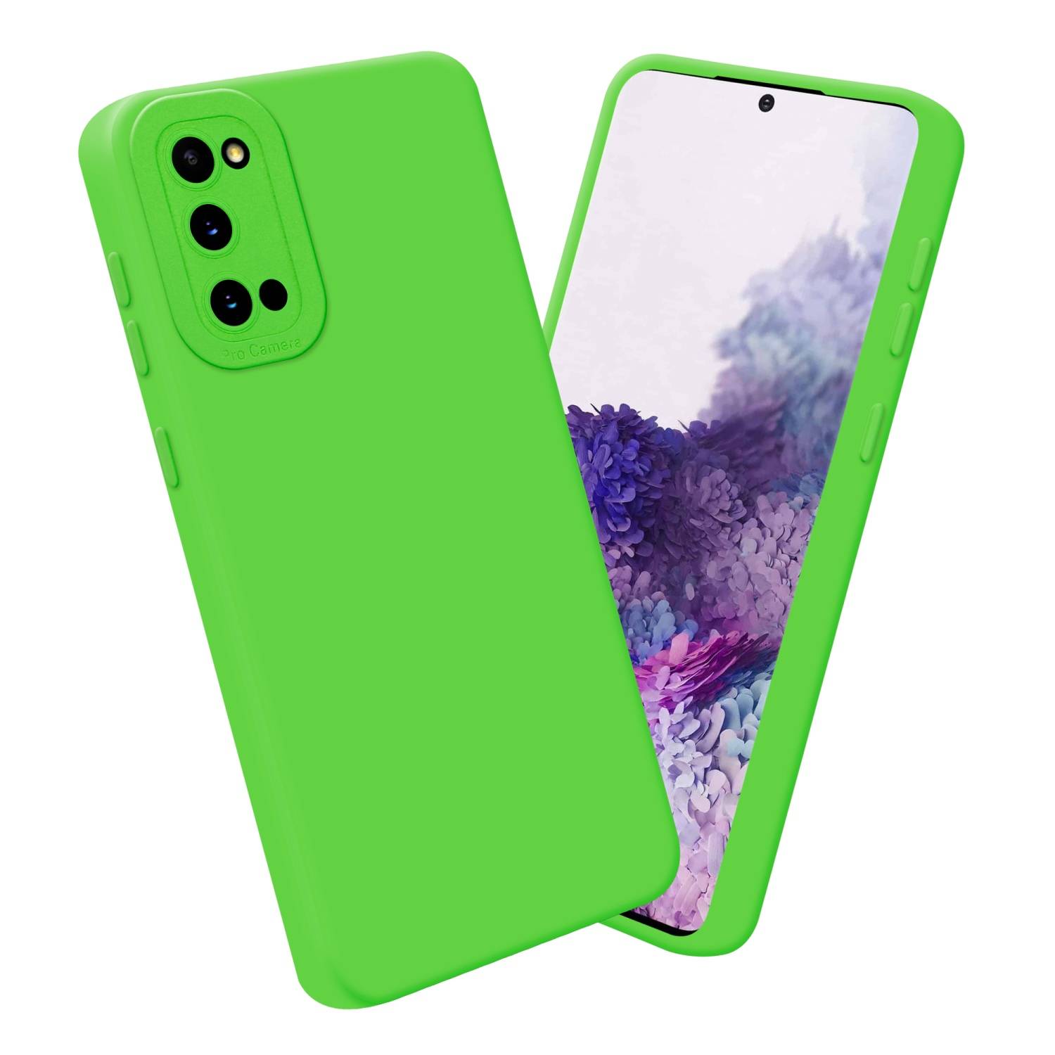 Cadorabo Hülle für Samsung Galaxy S20 Schutz Hülle in Grün TPU Silikon Etui Case Handyhülle