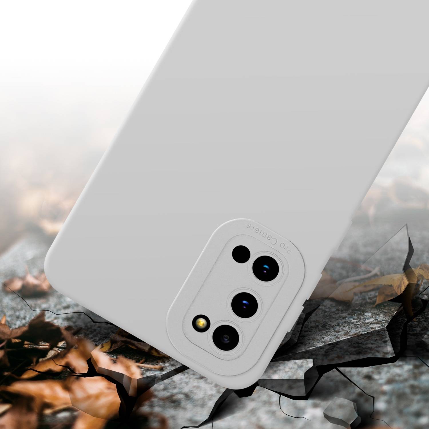 Cadorabo Hülle für Samsung Galaxy S20 Schutz Hülle in Weiß TPU Silikon Etui Case Handyhülle