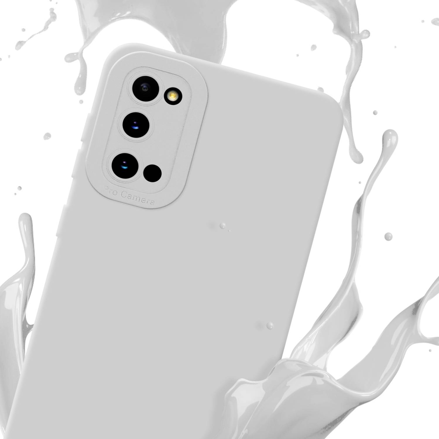Cadorabo Hülle für Samsung Galaxy S20 Schutz Hülle in Weiß TPU Silikon Etui Case Handyhülle