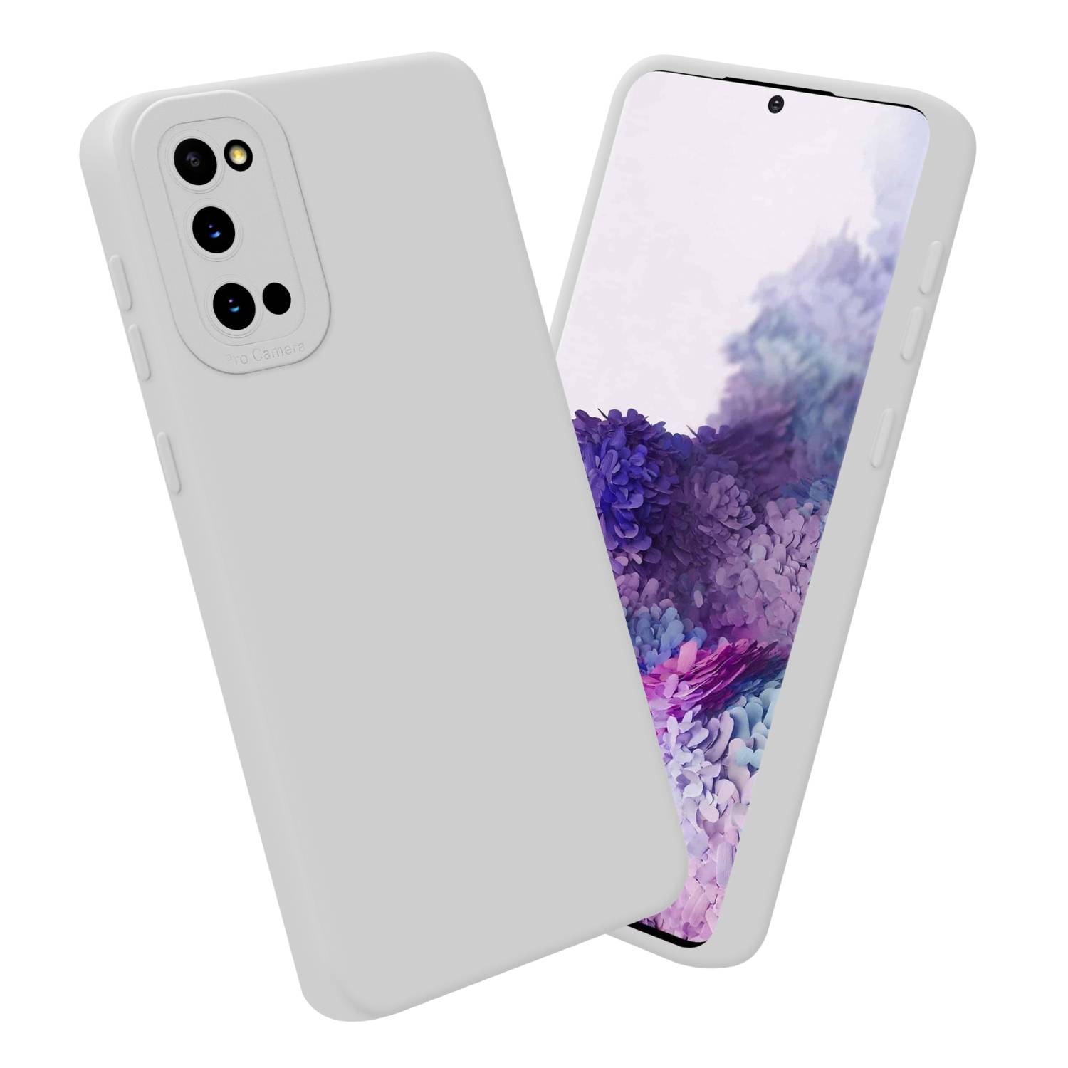 Cadorabo Hülle für Samsung Galaxy S20 Schutz Hülle in Weiß TPU Silikon Etui Case Handyhülle