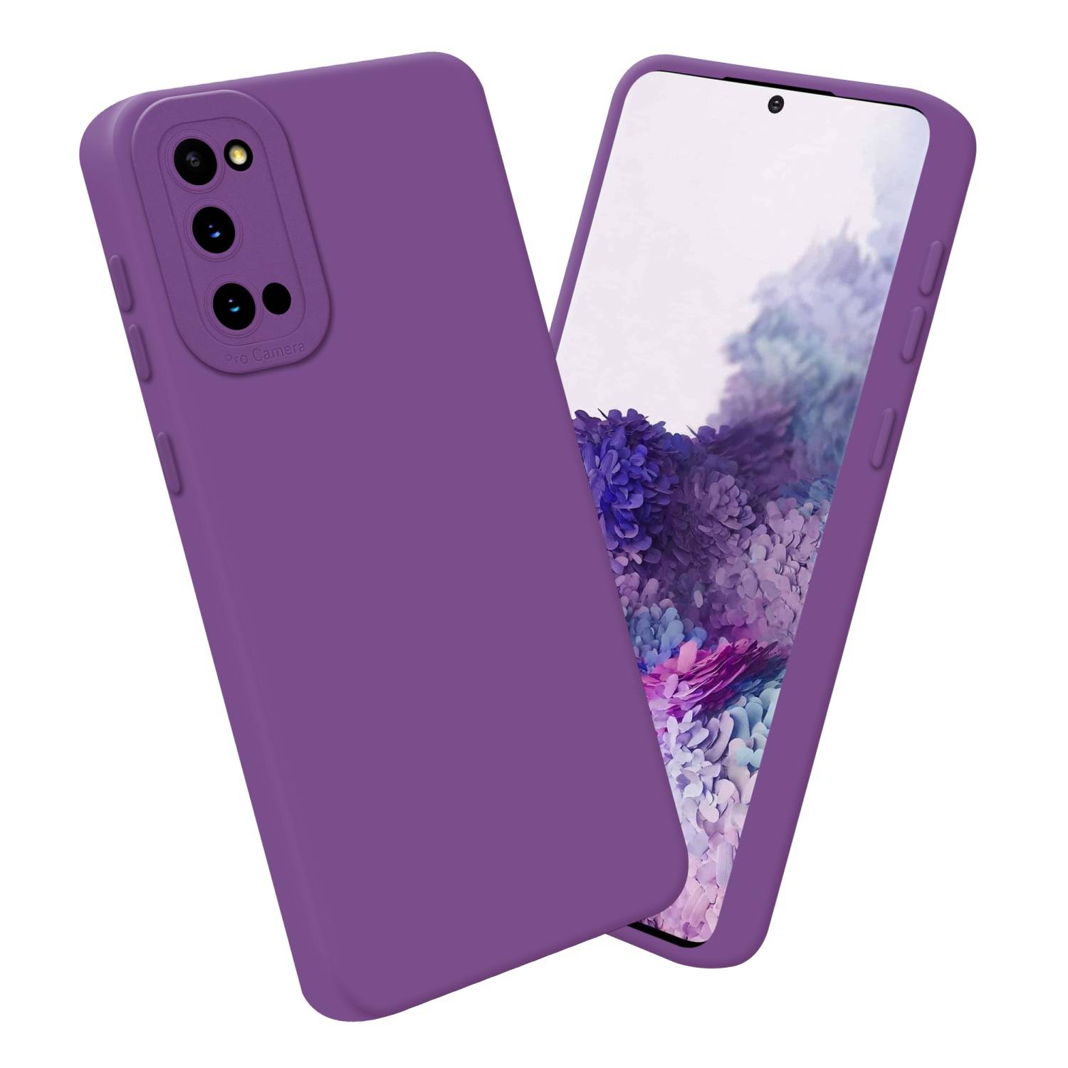 Cadorabo Hülle für Samsung Galaxy S20 Schutz Hülle in Lila TPU Silikon Etui Case Handyhülle