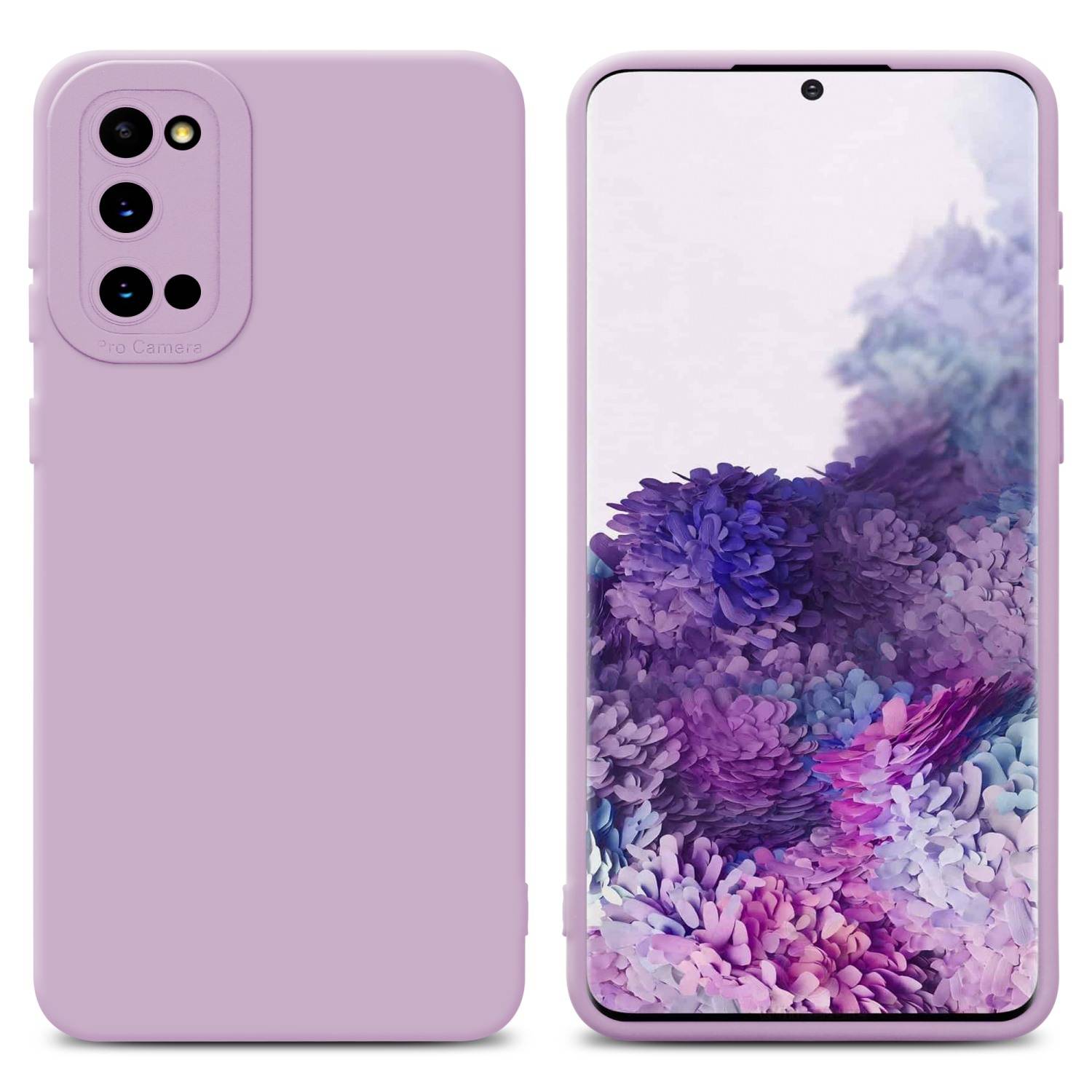 Cadorabo Hülle für Samsung Galaxy S20 Schutz Hülle in Rosa TPU Silikon Etui Case Handyhülle