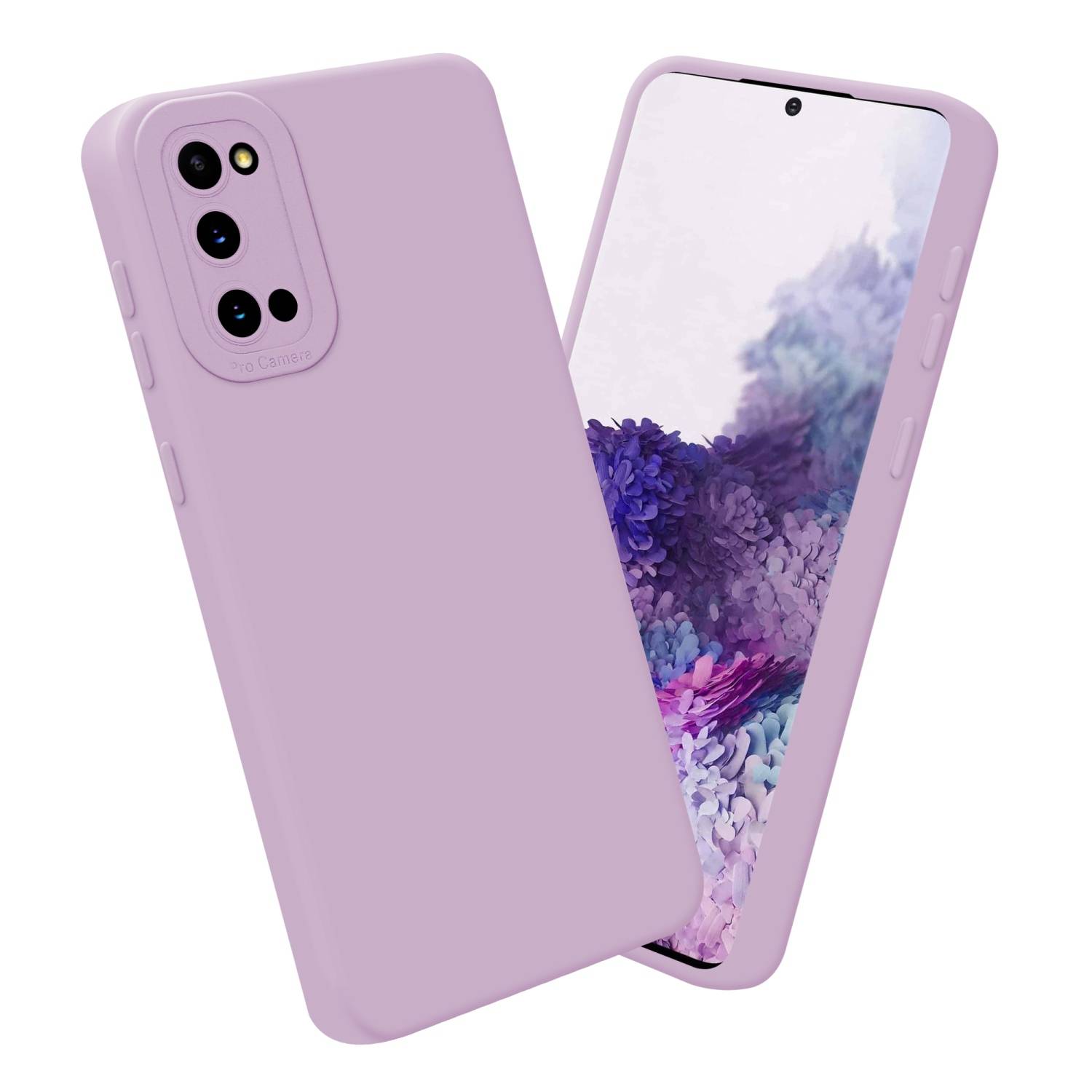 Cadorabo Hülle für Samsung Galaxy S20 Schutz Hülle in Rosa TPU Silikon Etui Case Handyhülle