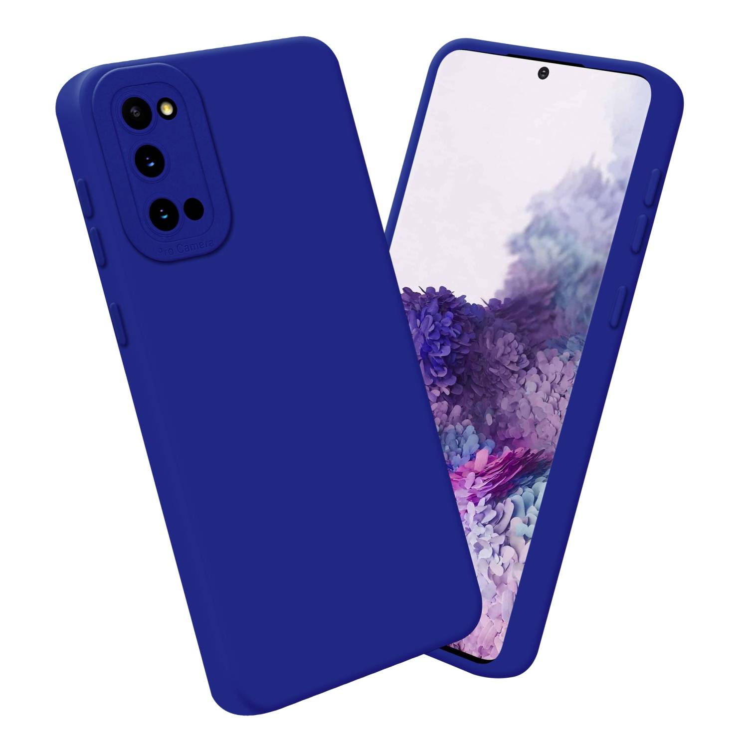 Cadorabo Hülle für Samsung Galaxy S20 Schutz Hülle in Blau TPU Silikon Etui Case Handyhülle