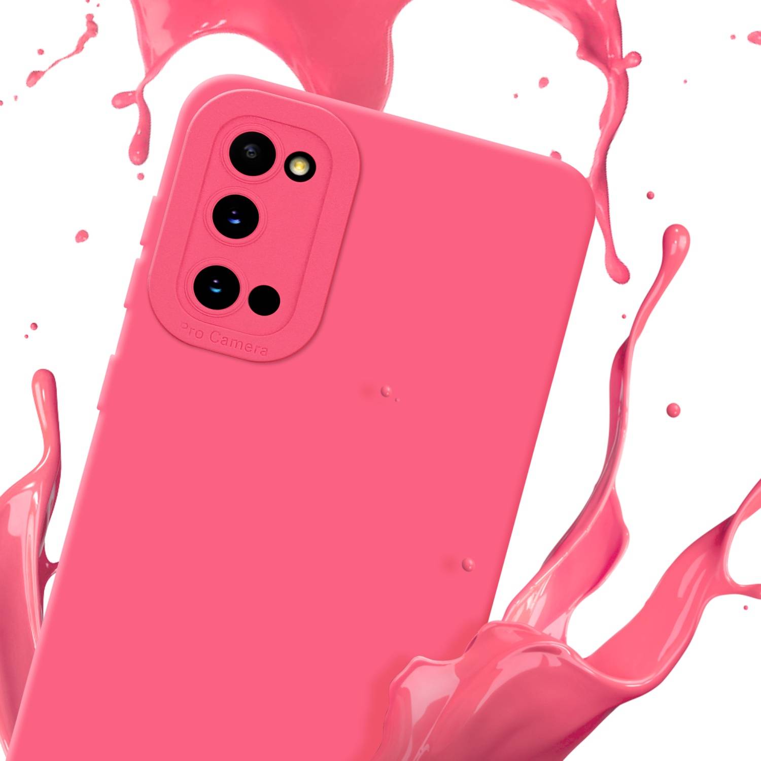 Cadorabo Hülle für Samsung Galaxy S20 Schutz Hülle in Rot TPU Silikon Etui Case Handyhülle