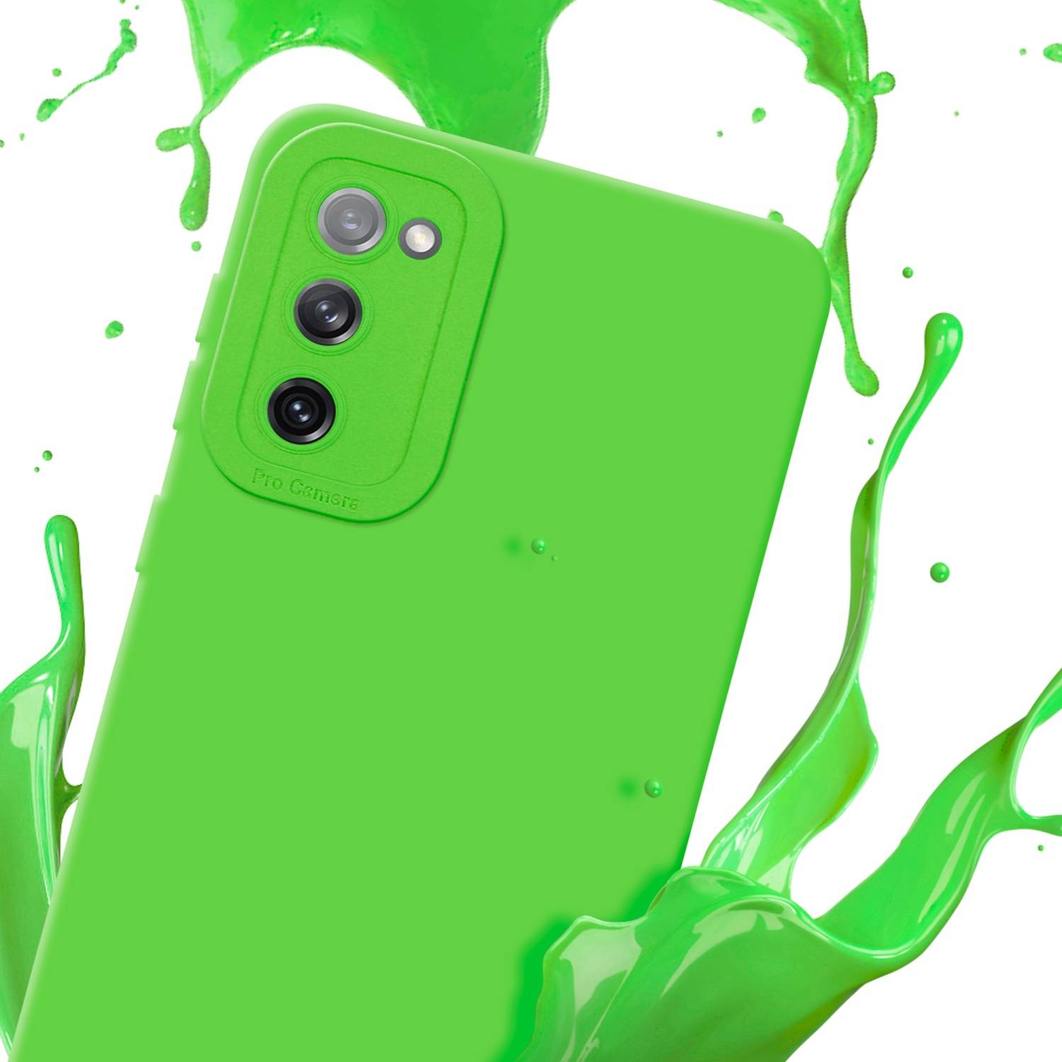 Cadorabo Hülle für Samsung Galaxy S20 FE Schutz Hülle in Grün TPU Silikon Etui Case Handyhülle
