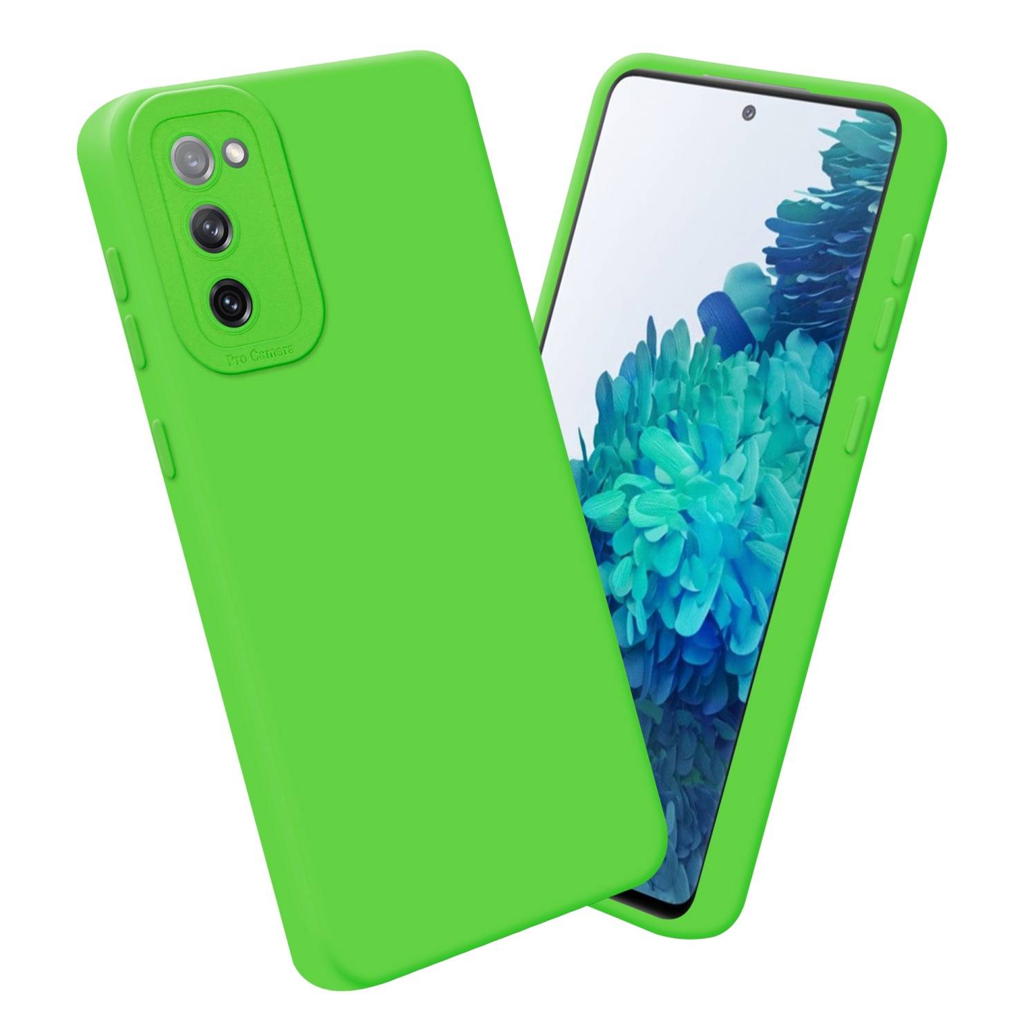 Cadorabo Hülle für Samsung Galaxy S20 FE Schutz Hülle in Grün TPU Silikon Etui Case Handyhülle