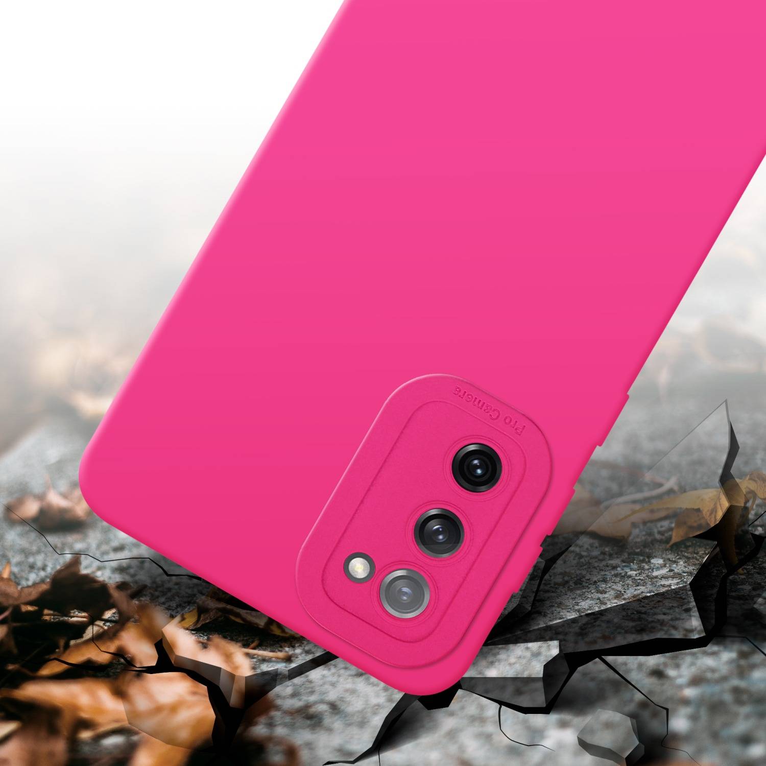 Cadorabo Hülle für Samsung Galaxy S20 FE Schutz Hülle in Pink TPU Silikon Etui Case Handyhülle