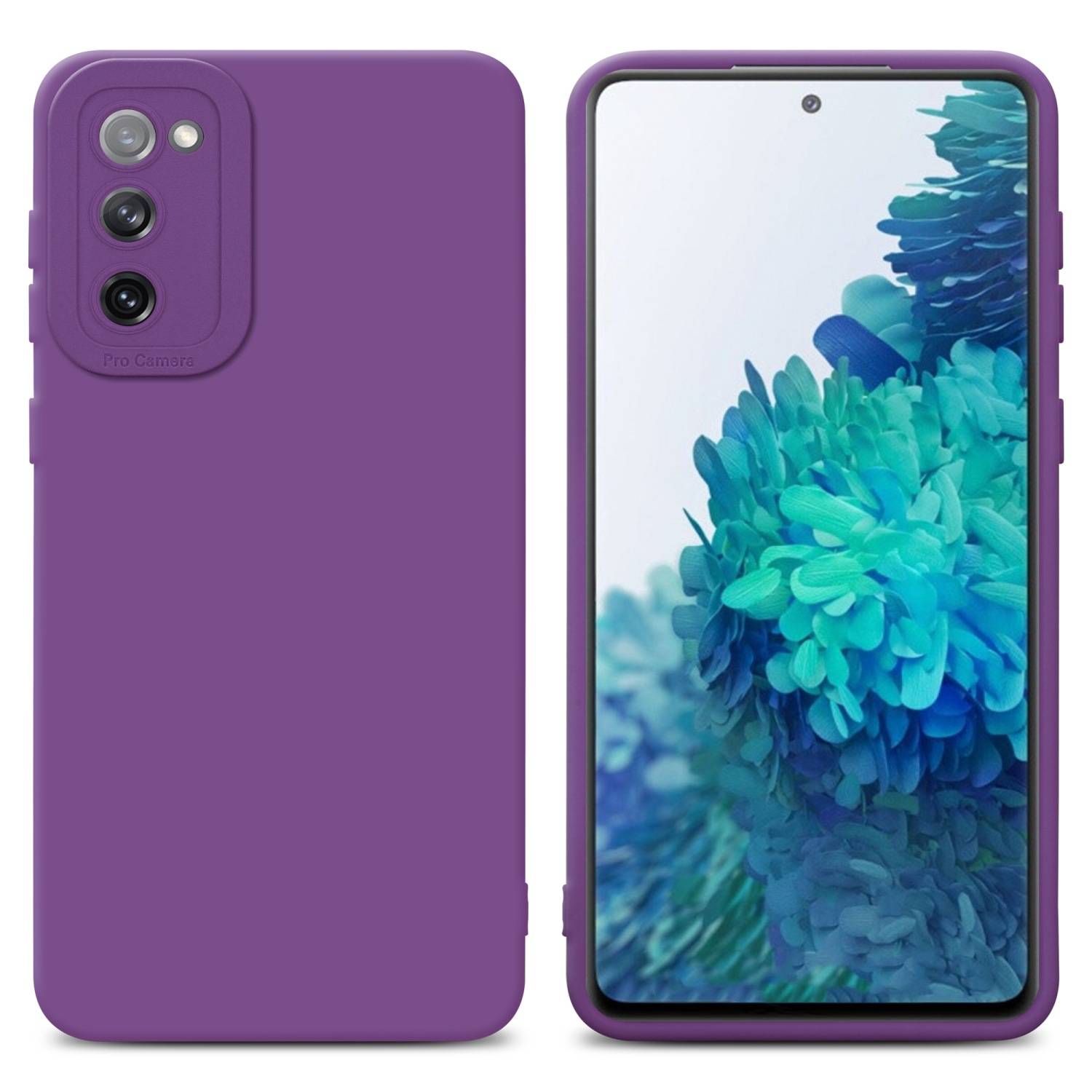 Cadorabo Hülle für Samsung Galaxy S20 FE Schutz Hülle in Lila TPU Silikon Etui Case Handyhülle