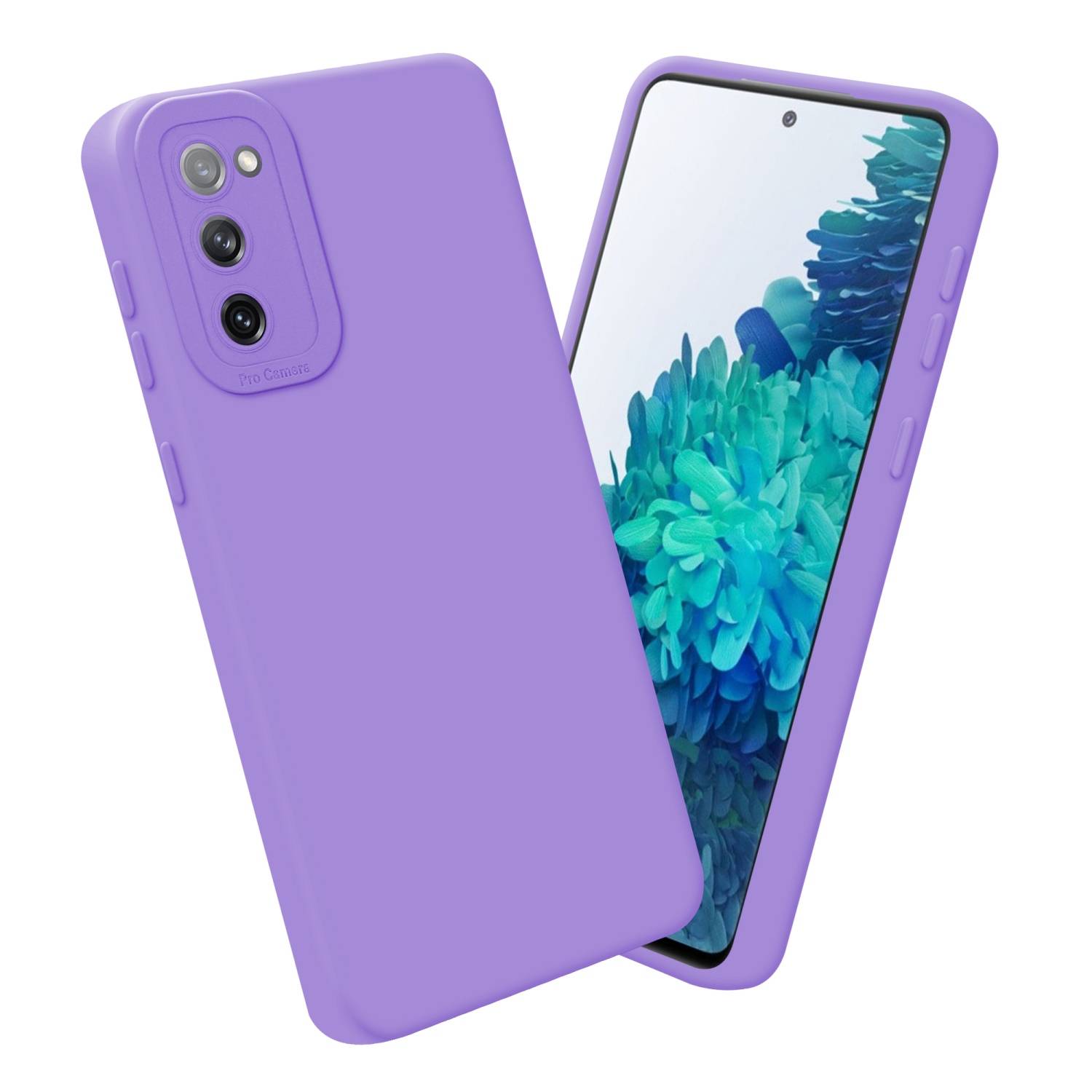 Cadorabo Hülle für Samsung Galaxy S20 FE Schutz Hülle in Lila TPU Silikon Etui Case Handyhülle