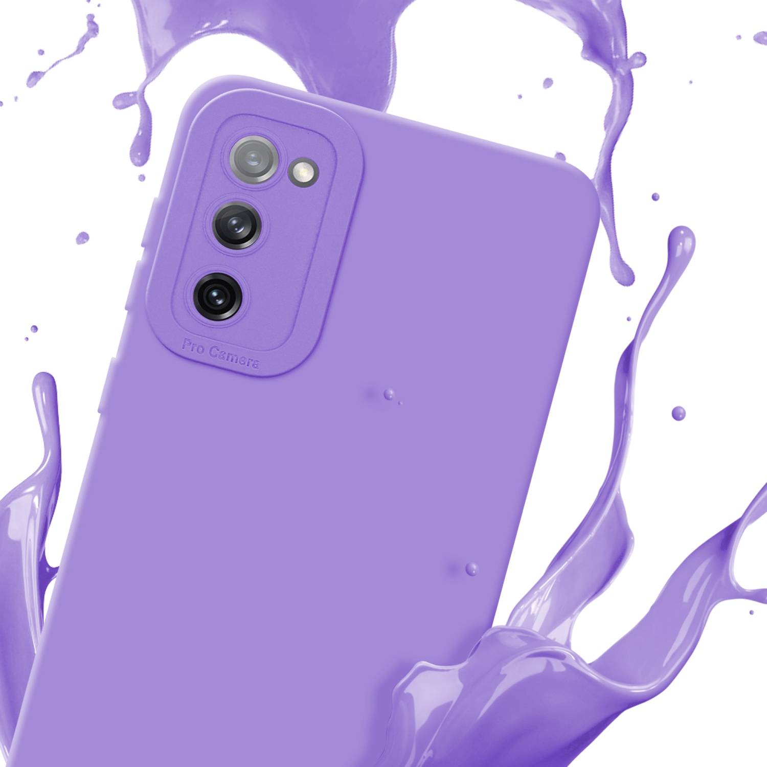 Cadorabo Hülle für Samsung Galaxy S20 FE Schutz Hülle in Lila TPU Silikon Etui Case Handyhülle
