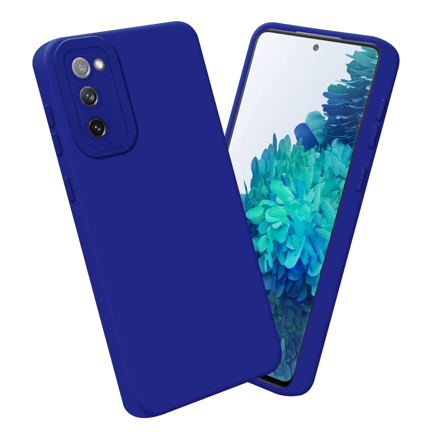 Cadorabo Hülle für Samsung Galaxy S20 FE Schutz Hülle in Blau TPU Silikon Etui Case Handyhülle