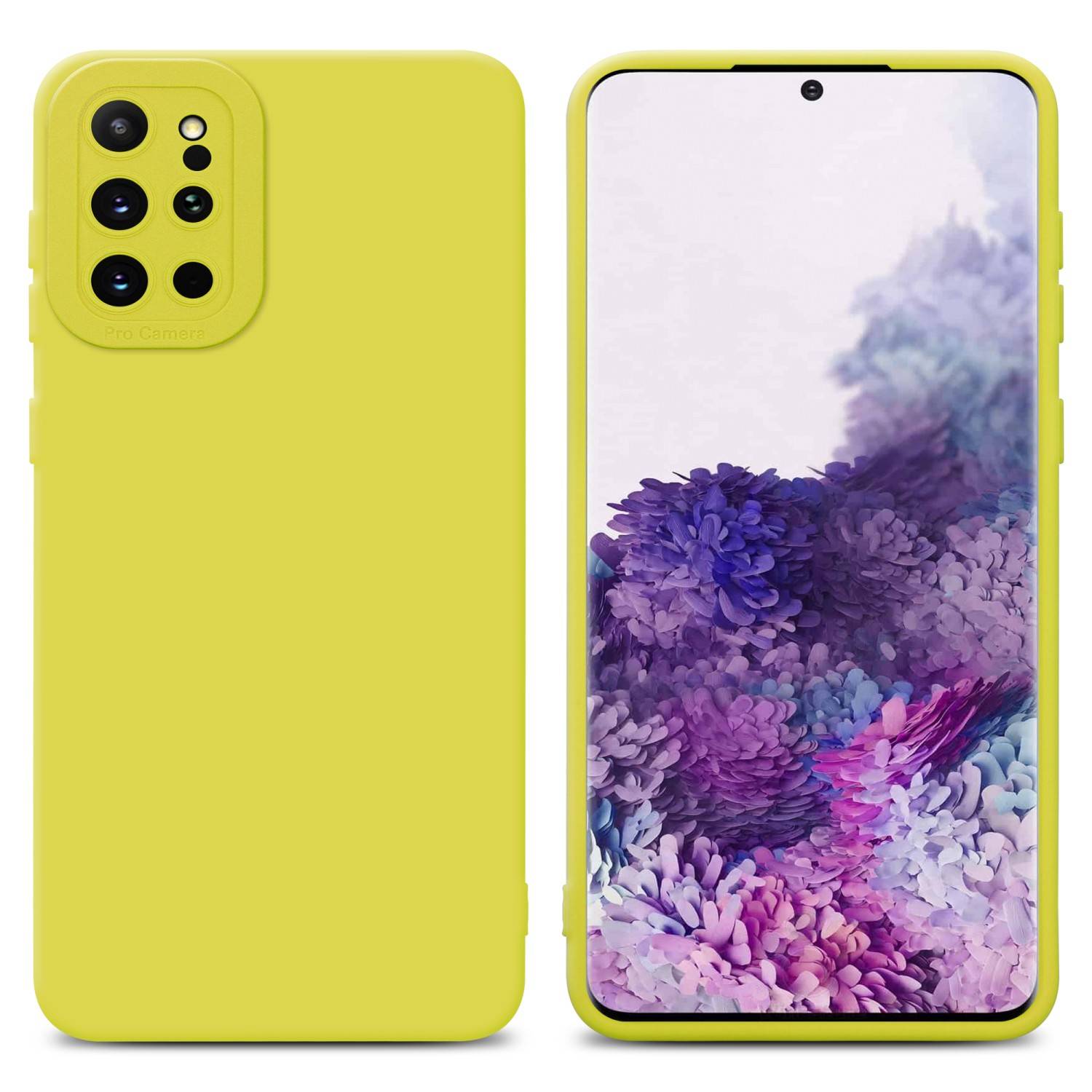 Cadorabo Hülle für Samsung Galaxy S20 PLUS Schutz Hülle in Gelb TPU Silikon Etui Case Handyhülle