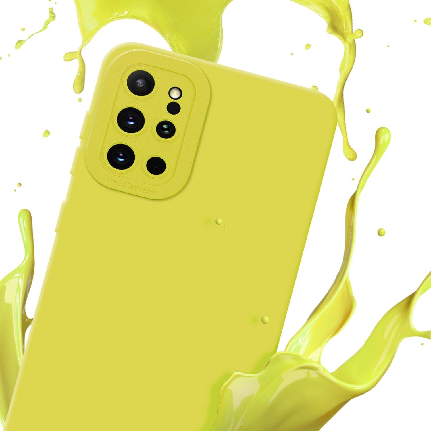 Cadorabo Hülle für Samsung Galaxy S20 PLUS Schutz Hülle in Gelb TPU Silikon Etui Case Handyhülle