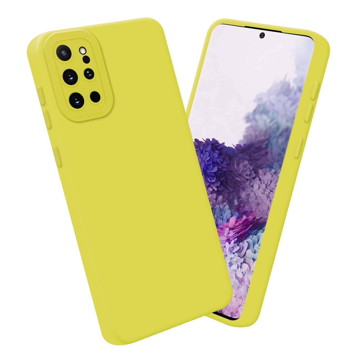 Cadorabo Hülle für Samsung Galaxy S20 PLUS Schutz Hülle in Gelb TPU Silikon Etui Case Handyhülle