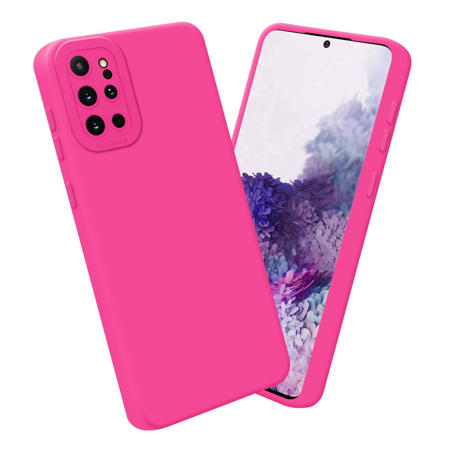 Cadorabo Hülle für Samsung Galaxy S20 PLUS Schutz Hülle in Pink TPU Silikon Etui Case Handyhülle