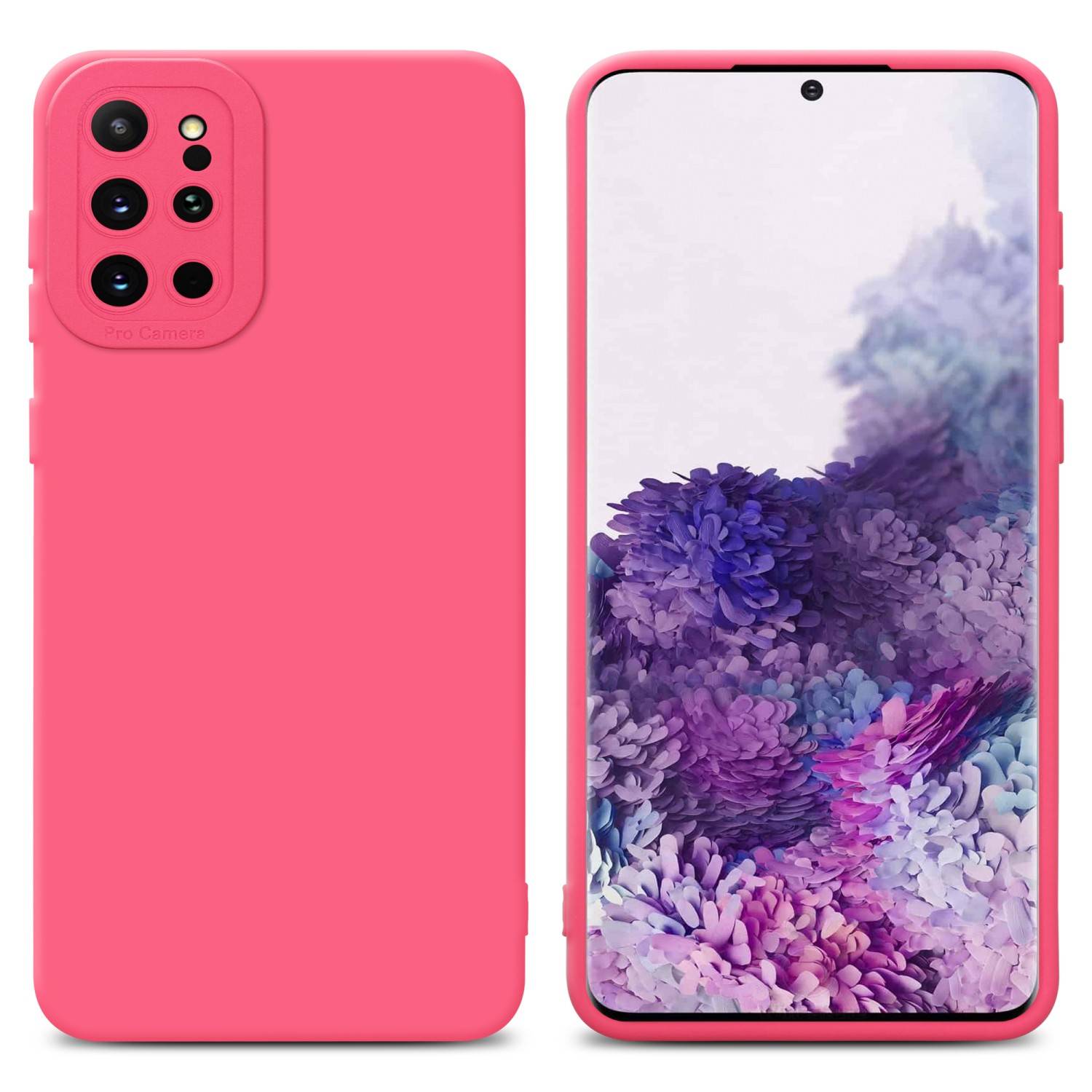 Cadorabo Hülle für Samsung Galaxy S20 PLUS Schutz Hülle in Rot TPU Silikon Etui Case Handyhülle