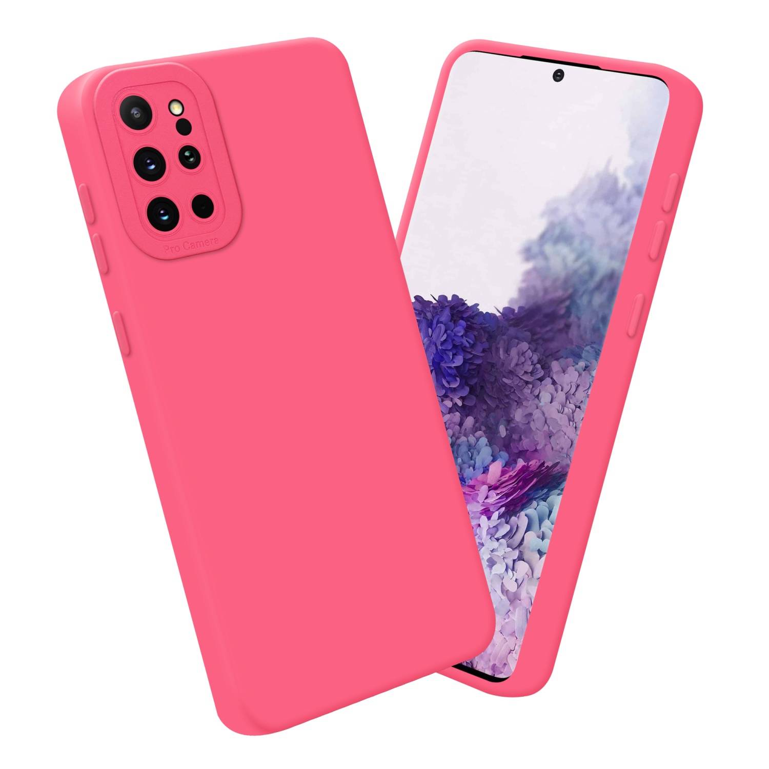 Cadorabo Hülle für Samsung Galaxy S20 PLUS Schutz Hülle in Rot TPU Silikon Etui Case Handyhülle