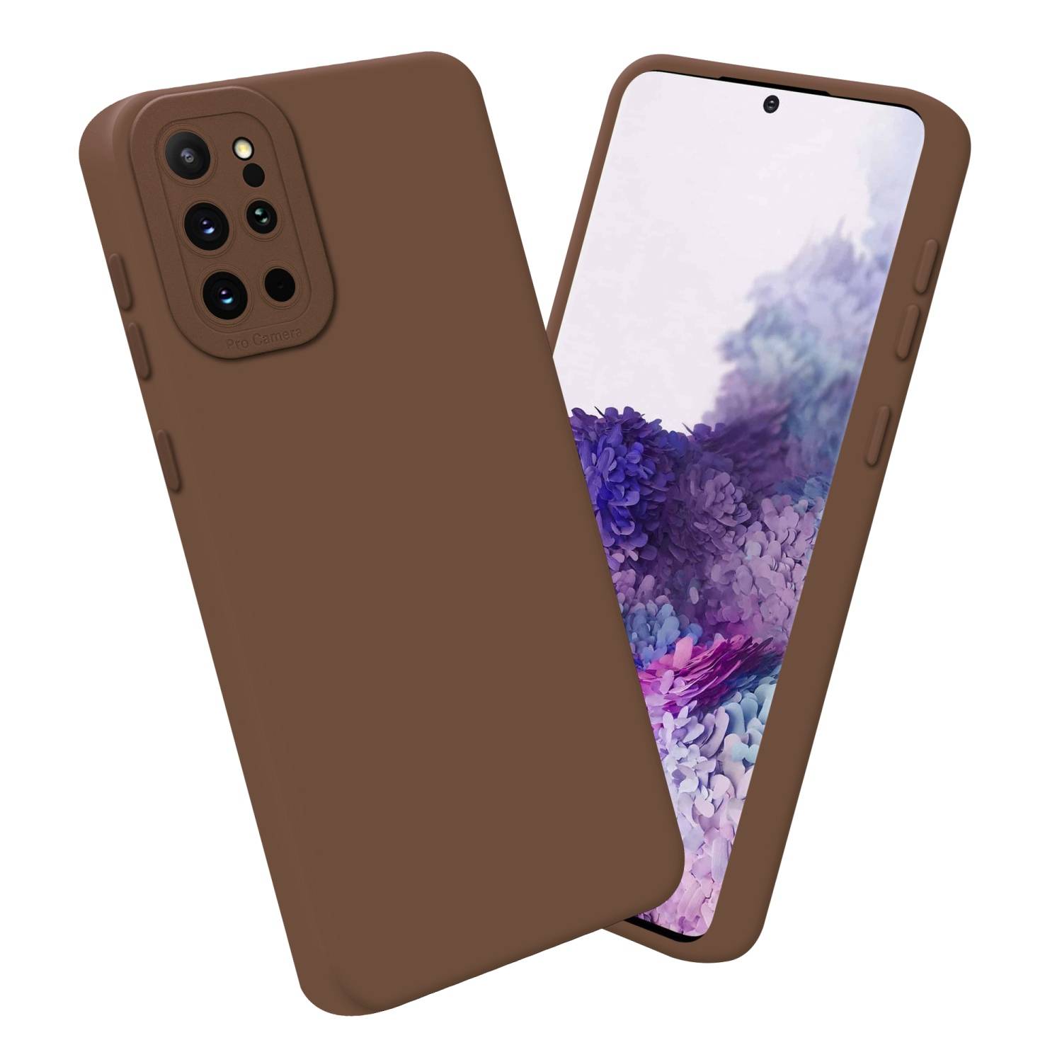 Cadorabo Hülle für Samsung Galaxy S20 PLUS Schutz Hülle in Braun TPU Silikon Etui Case Handyhülle